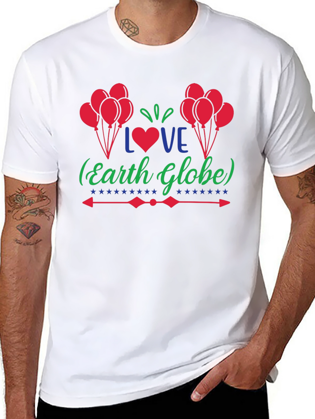 Love Earth Globe Graphic T-Shirt