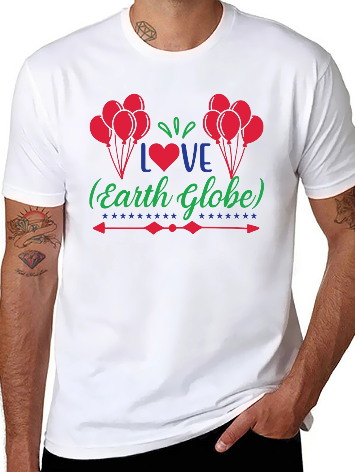 Love Earth Globe Graphic T-Shirt