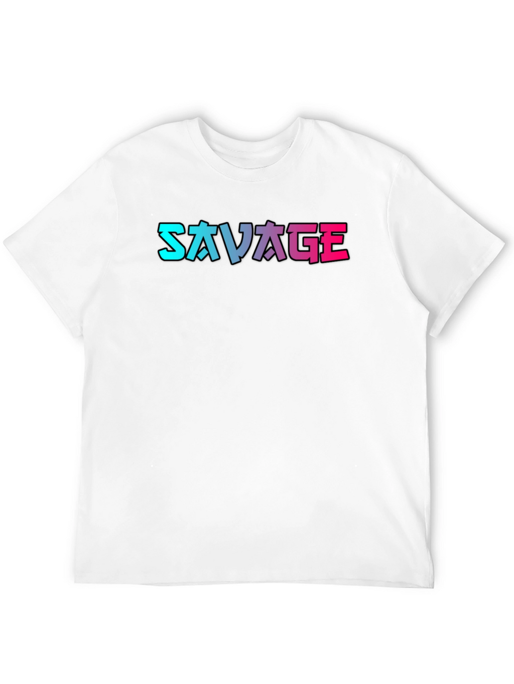 Savage Graphic Print Black T-Shirt