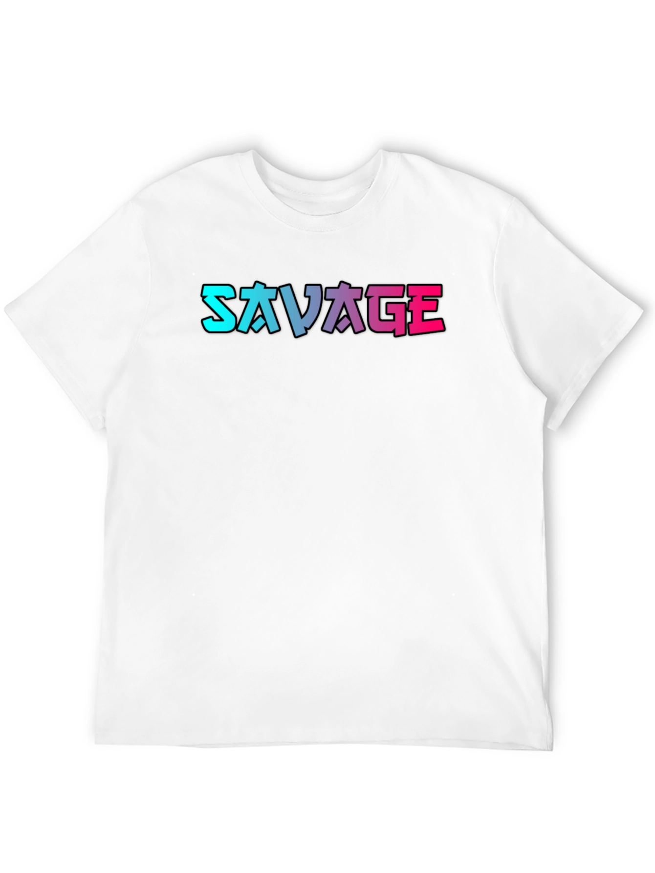 Savage Graphic Print Black T-Shirt