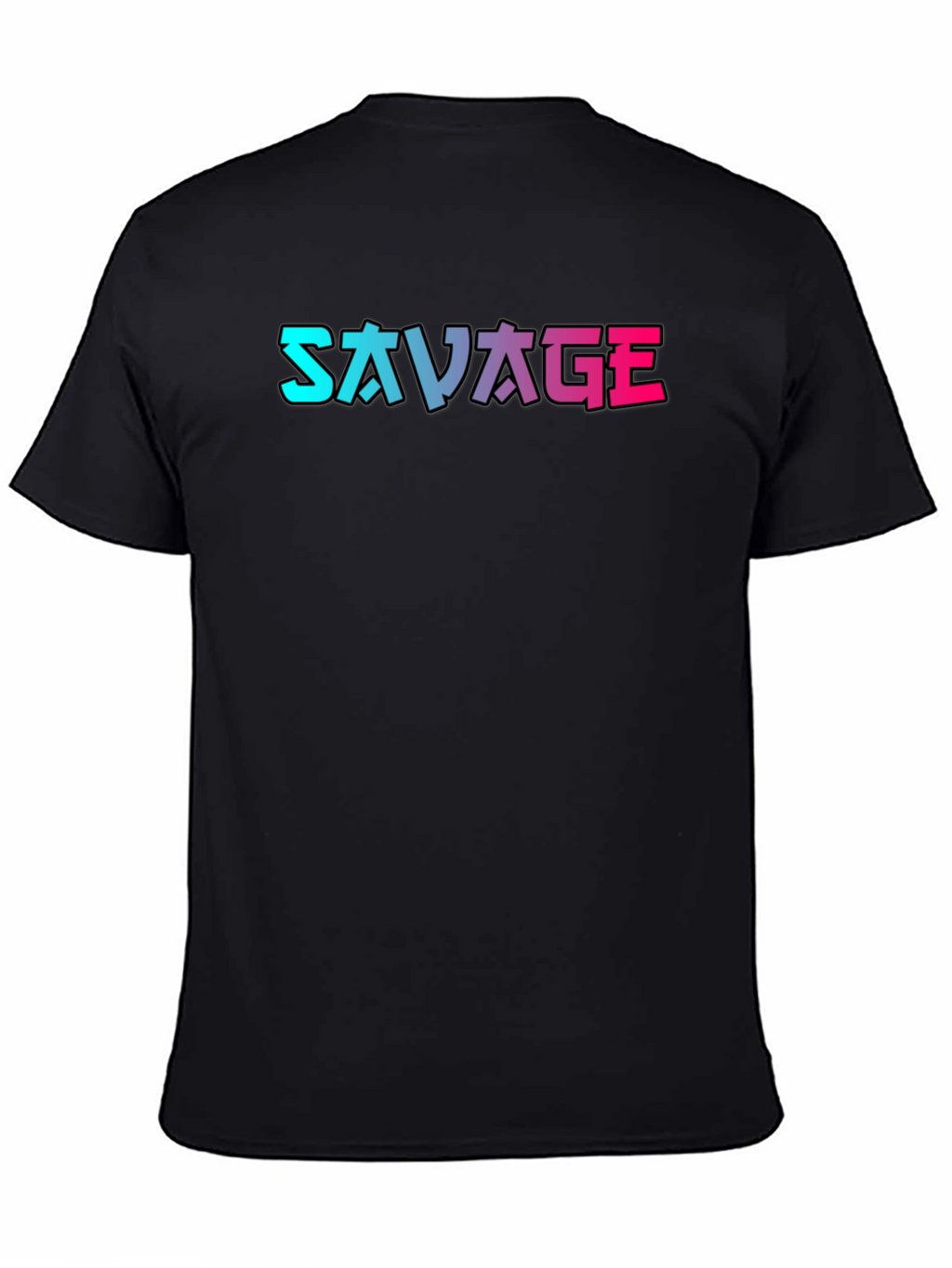 Savage Graphic Print Black T-Shirt