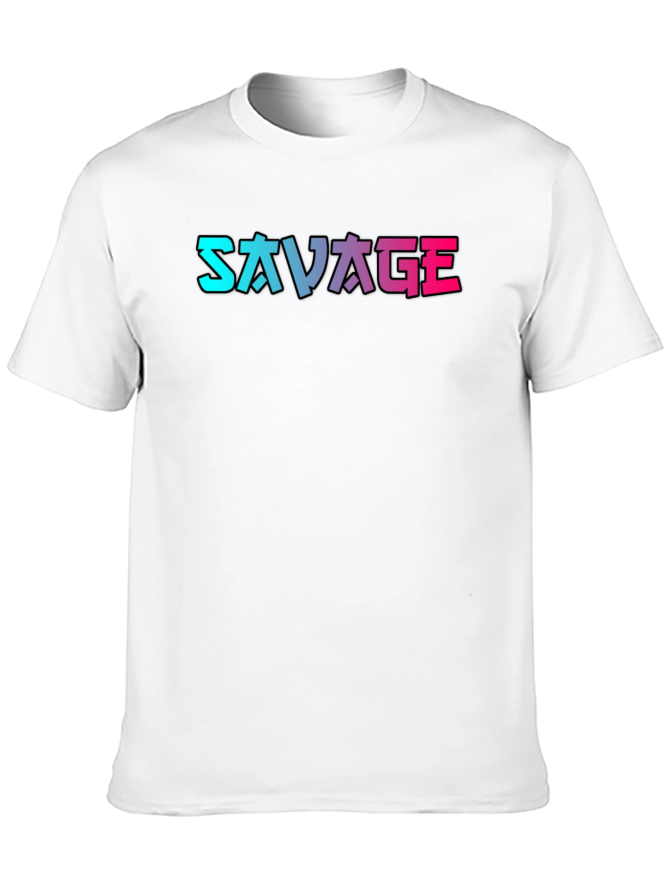 Savage Graphic Print Black T-Shirt