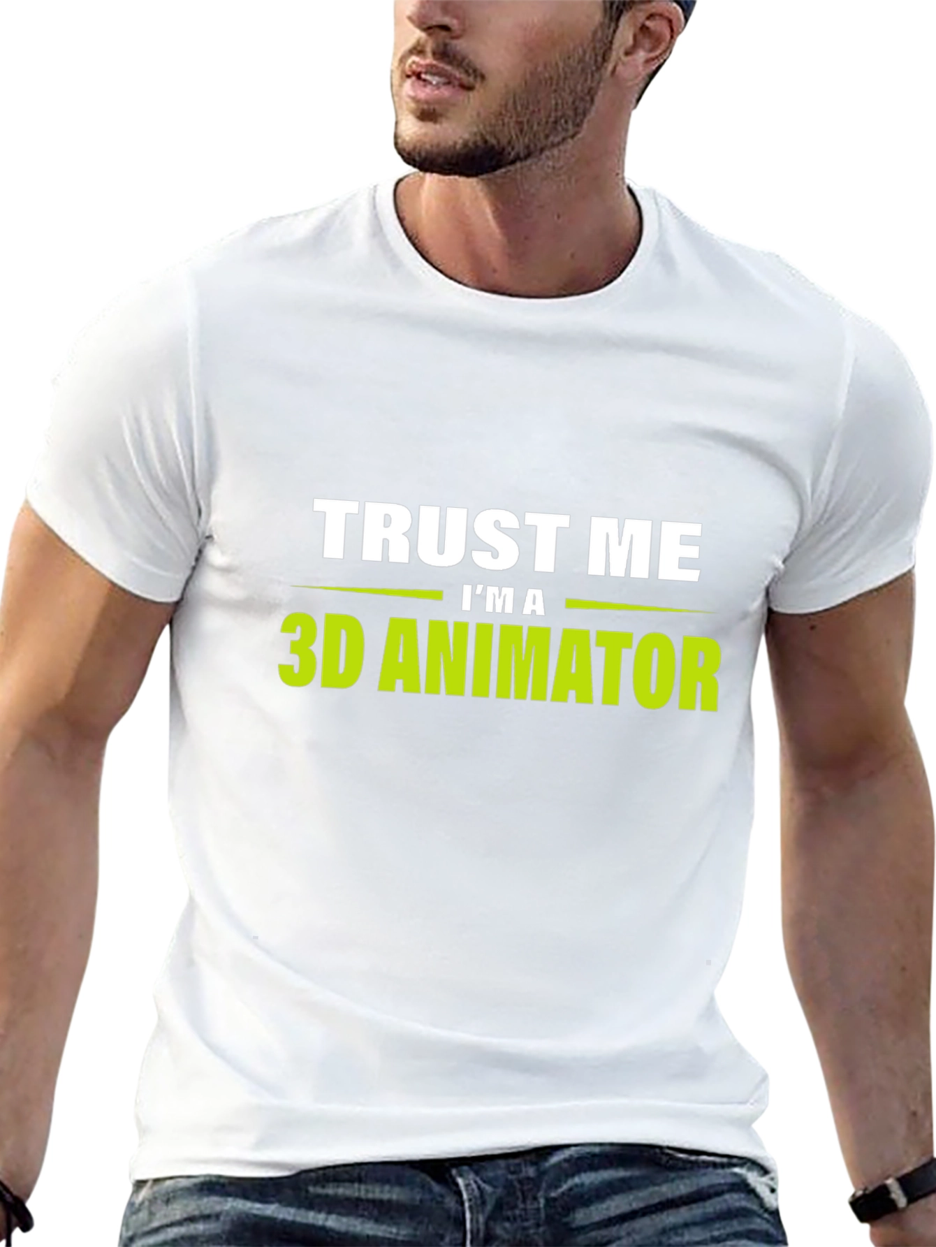 Trust Me Im a 3D Animator Black T-Shirt
