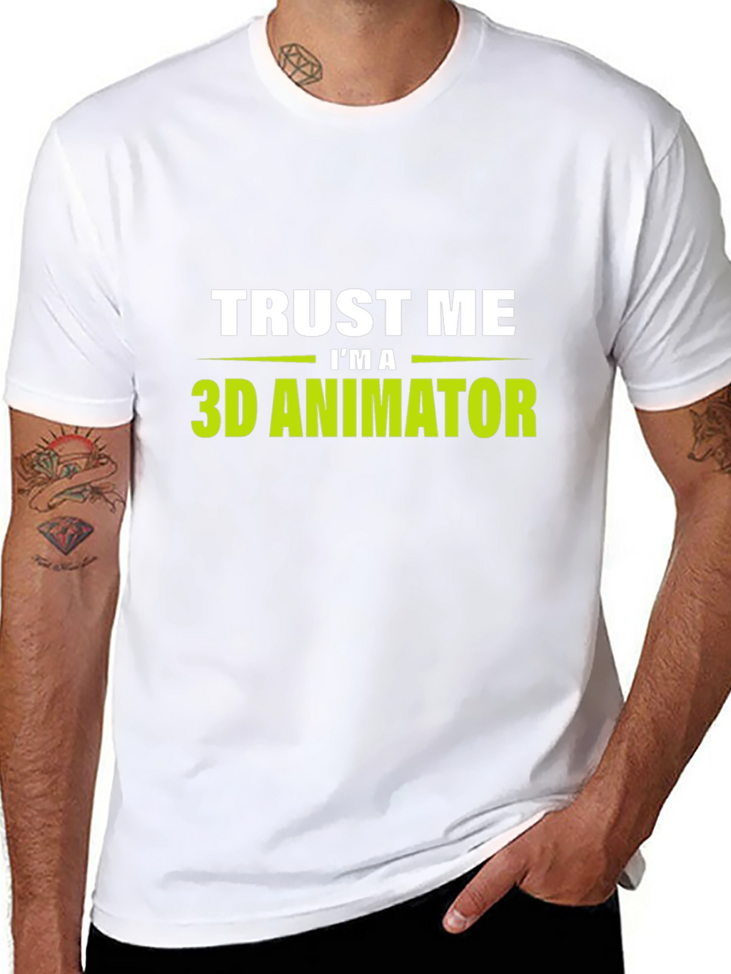Trust Me Im a 3D Animator Black T-Shirt