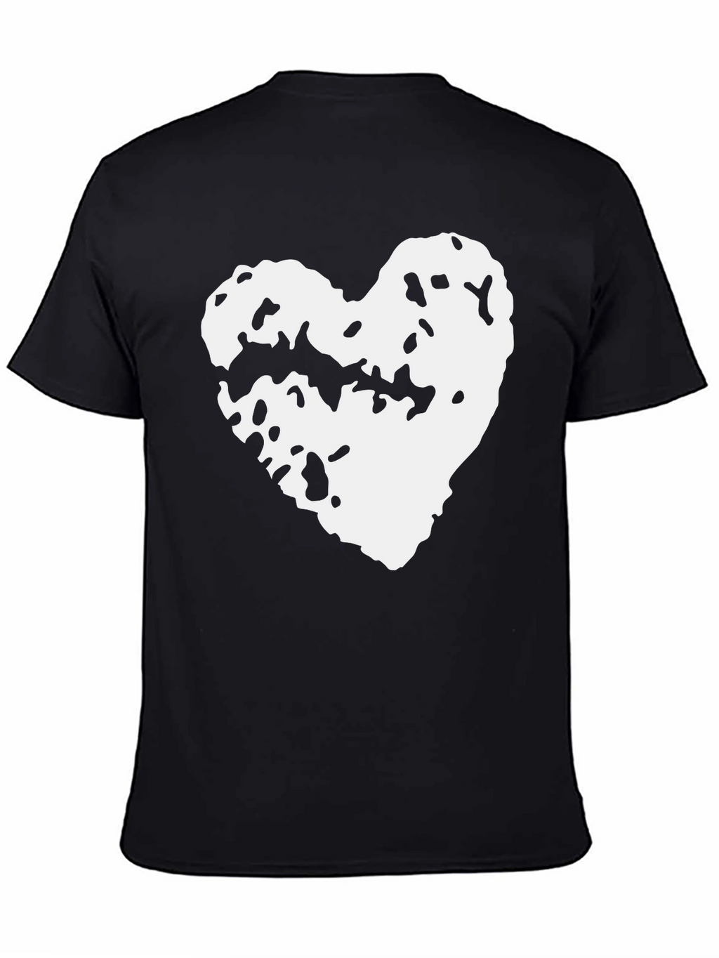 Abstract Heart Graphic T-Shirt - Soft Cotton Blend