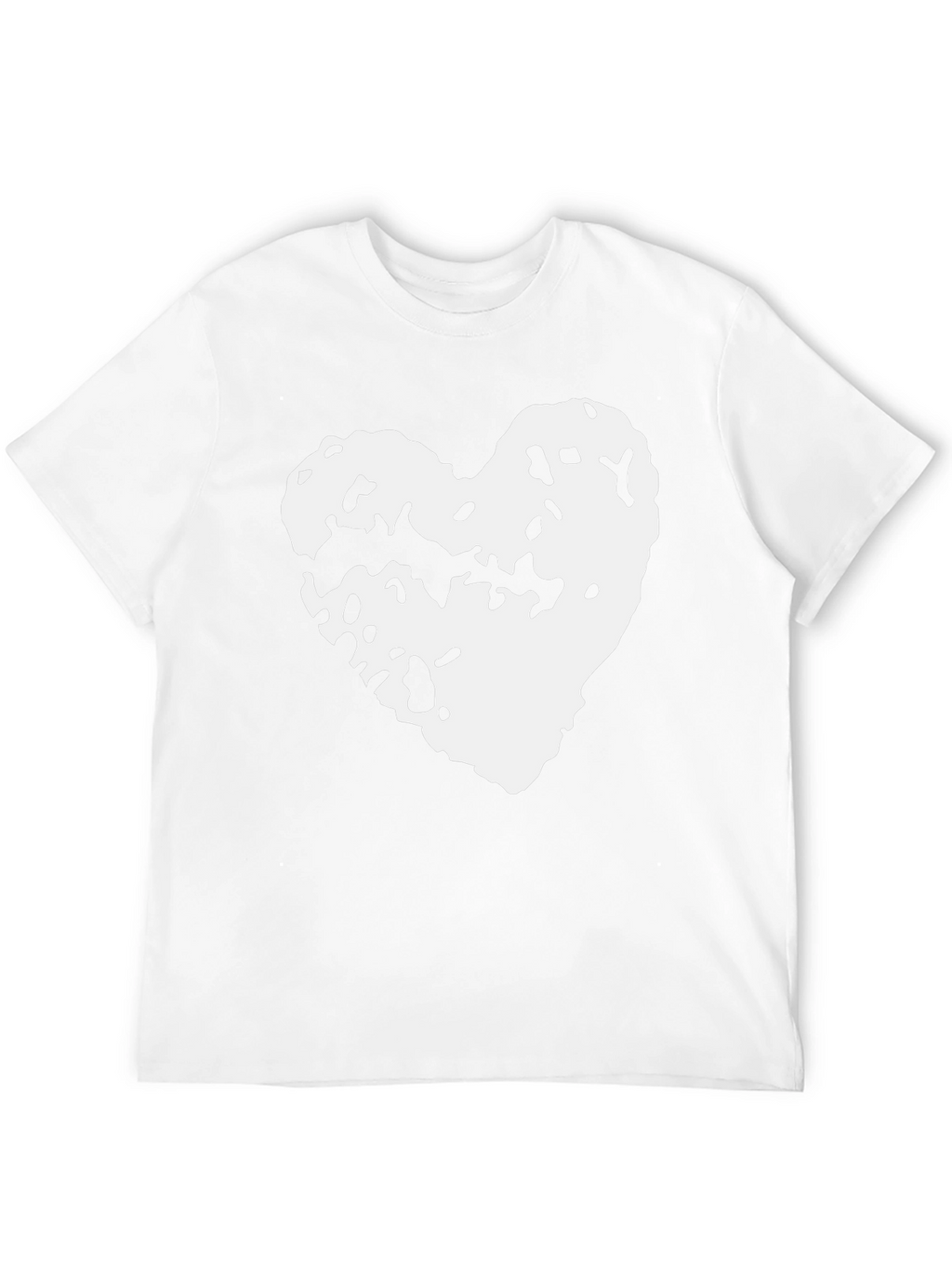 Abstract Heart Graphic T-Shirt - Soft Cotton Blend