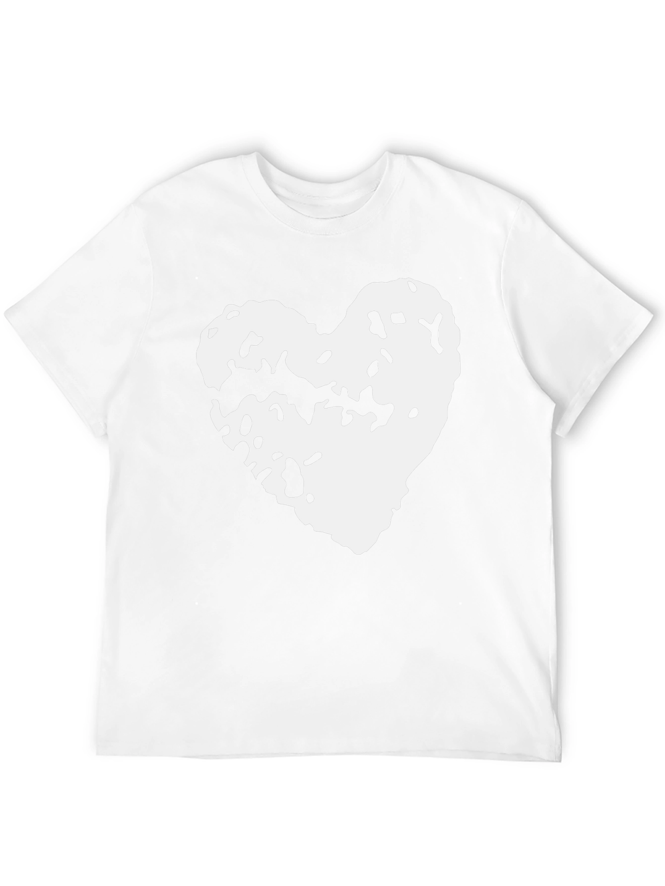 Abstract Heart Graphic T-Shirt - Soft Cotton Blend