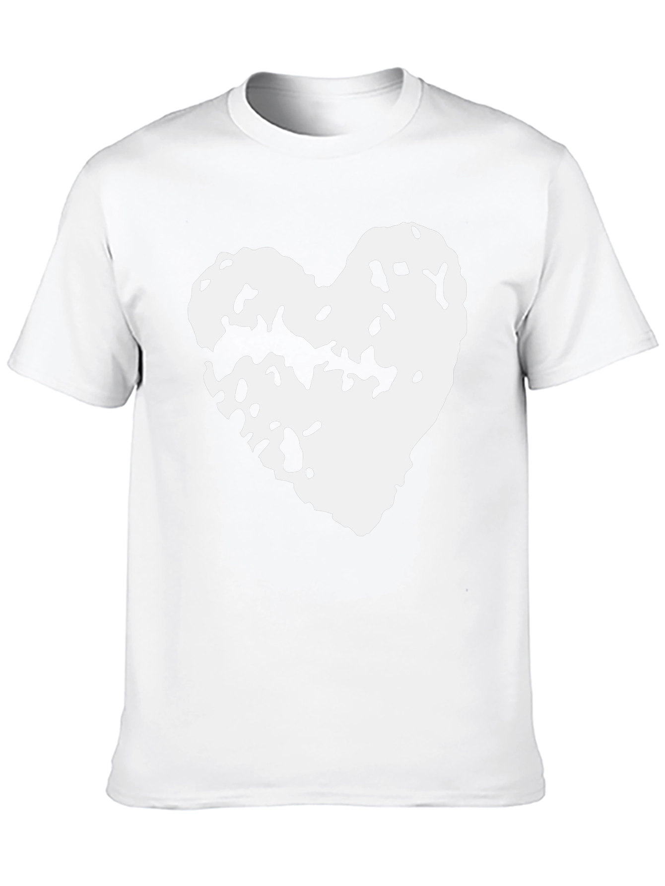 Abstract Heart Graphic T-Shirt - Soft Cotton Blend