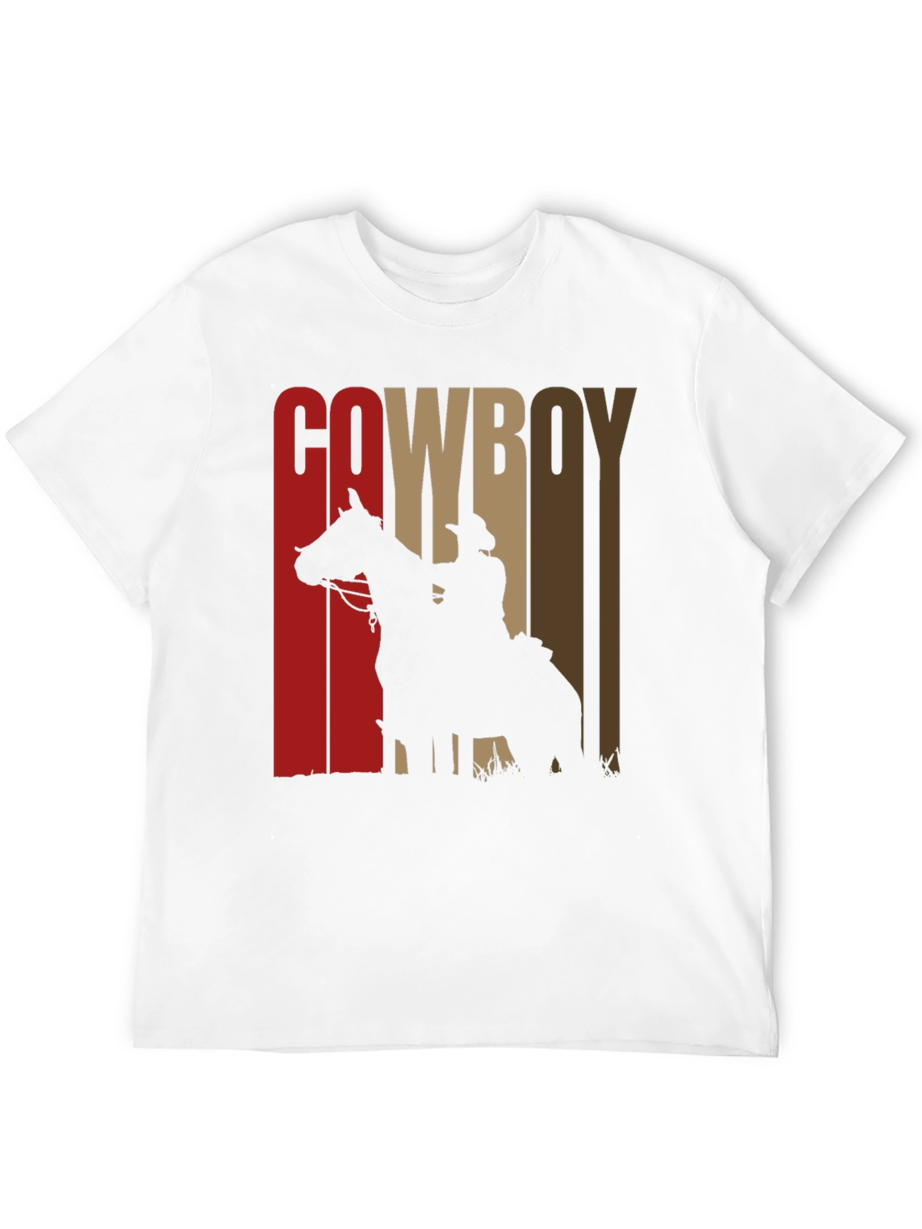 Cowboy Silhouette Graphic Print Tee