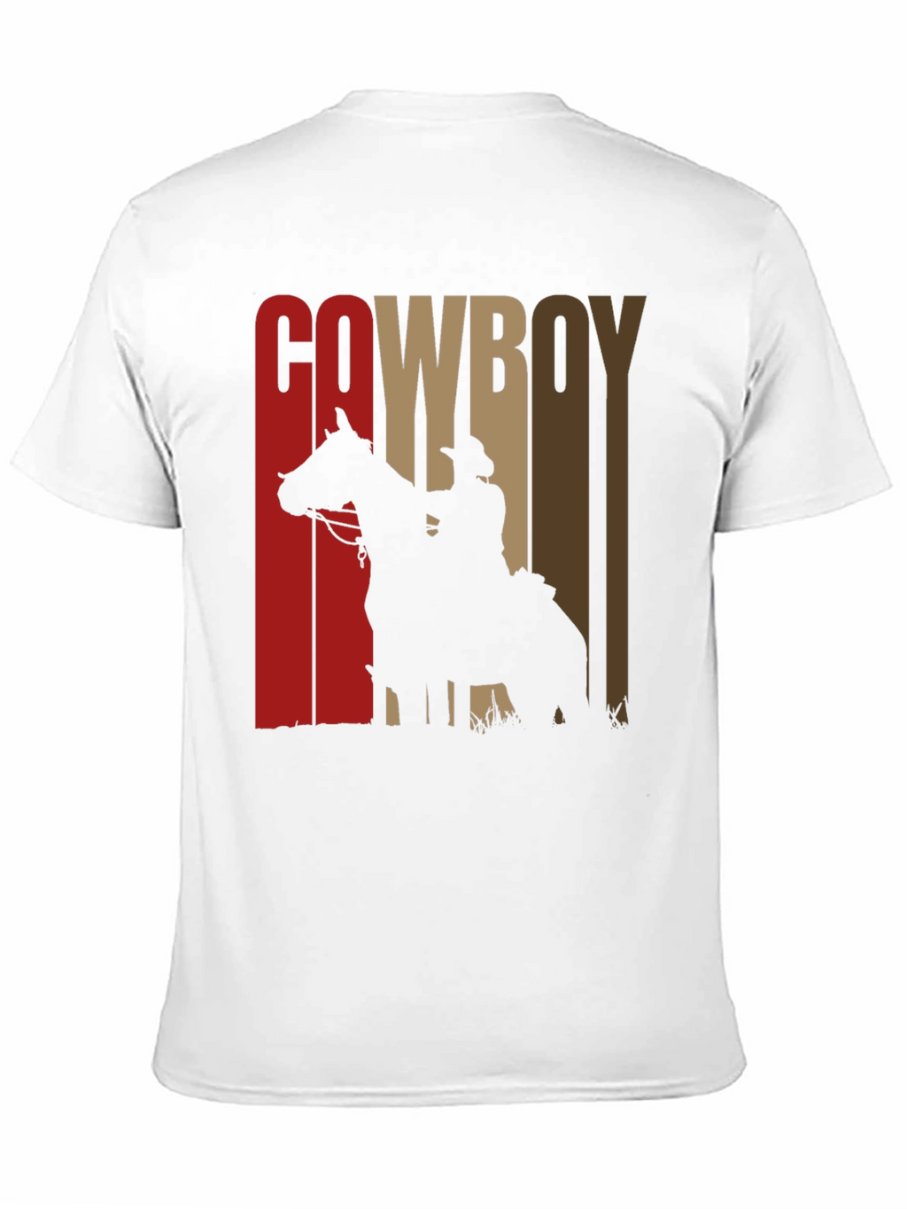 Cowboy Silhouette Graphic Print Tee