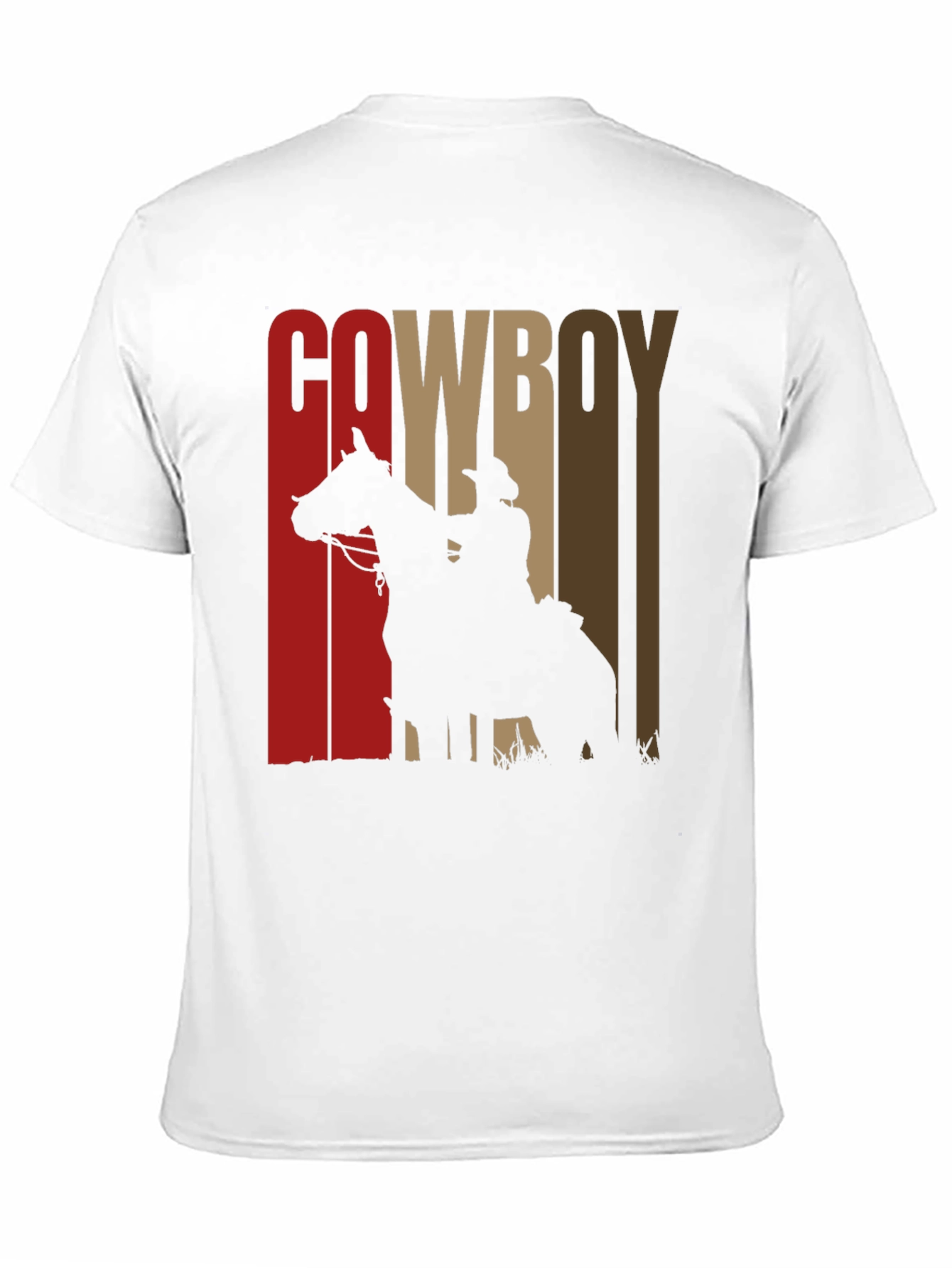 Cowboy Silhouette Graphic Print Tee