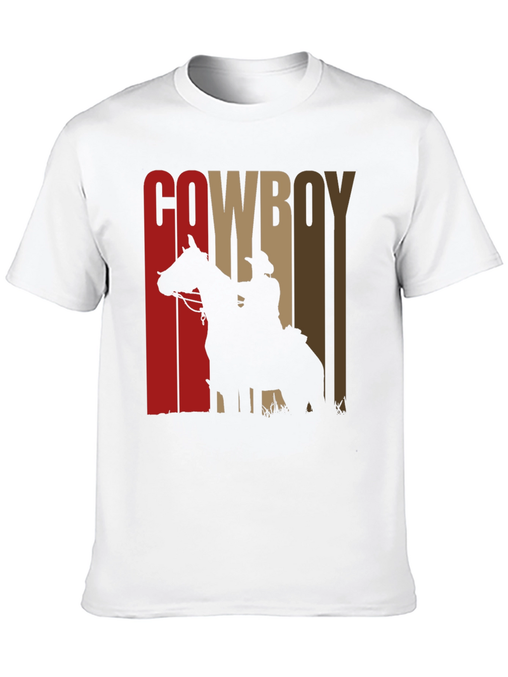 Cowboy Silhouette Graphic Print Tee