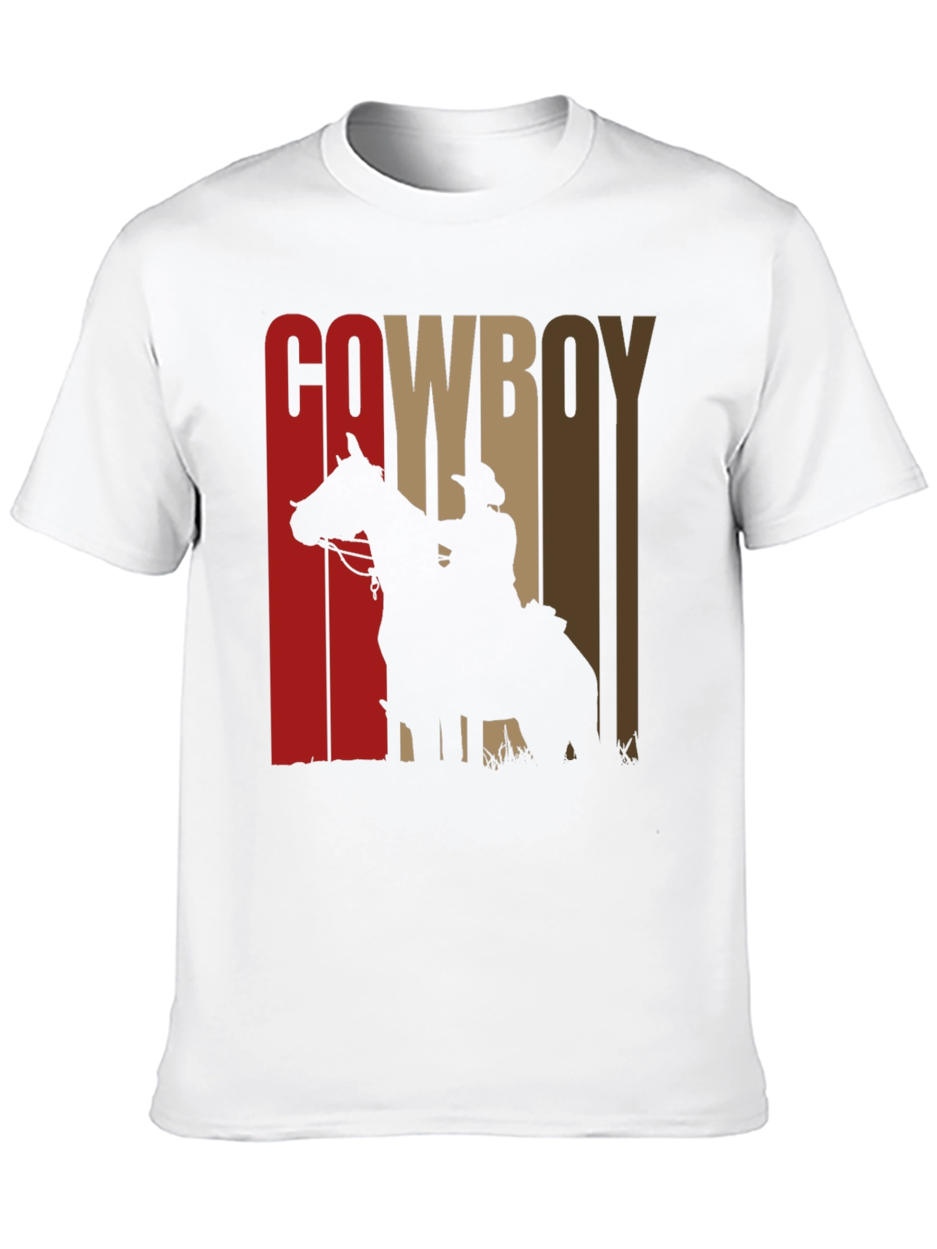 Cowboy Silhouette Graphic Print Tee