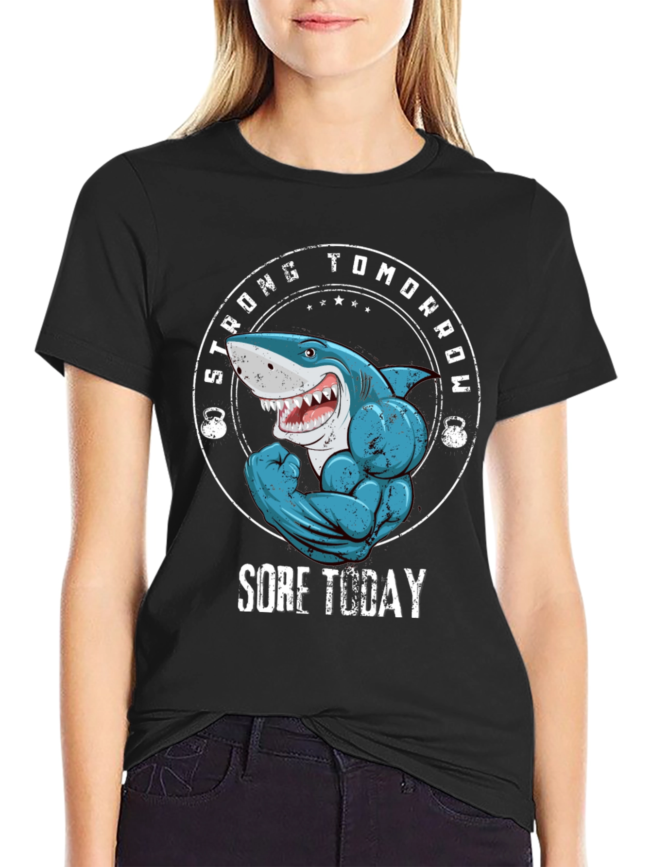 Strong Shark T-Shirt - Sore Today Strong Tomorrow