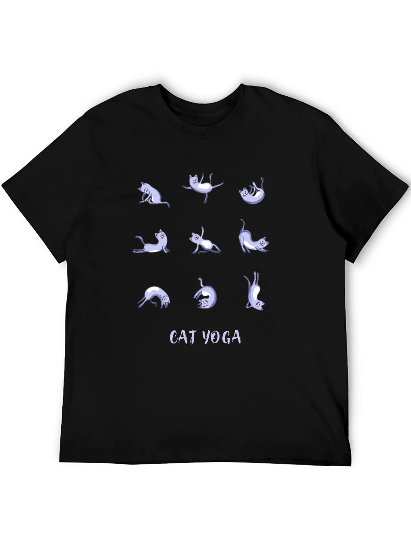 Cat Yoga Graphic Tee - Relax & Stretch in Style!