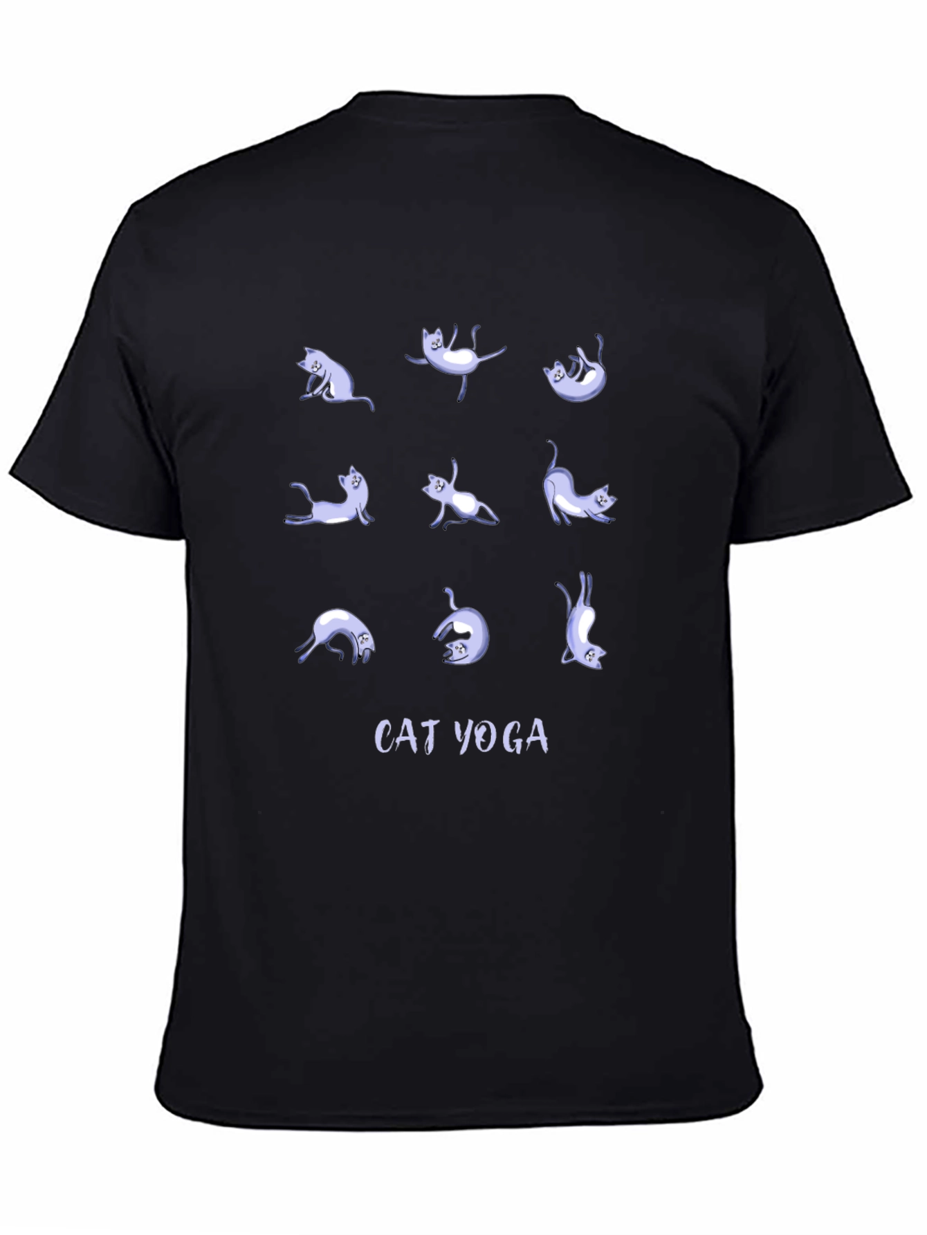 Cat Yoga Graphic Tee - Relax & Stretch in Style!