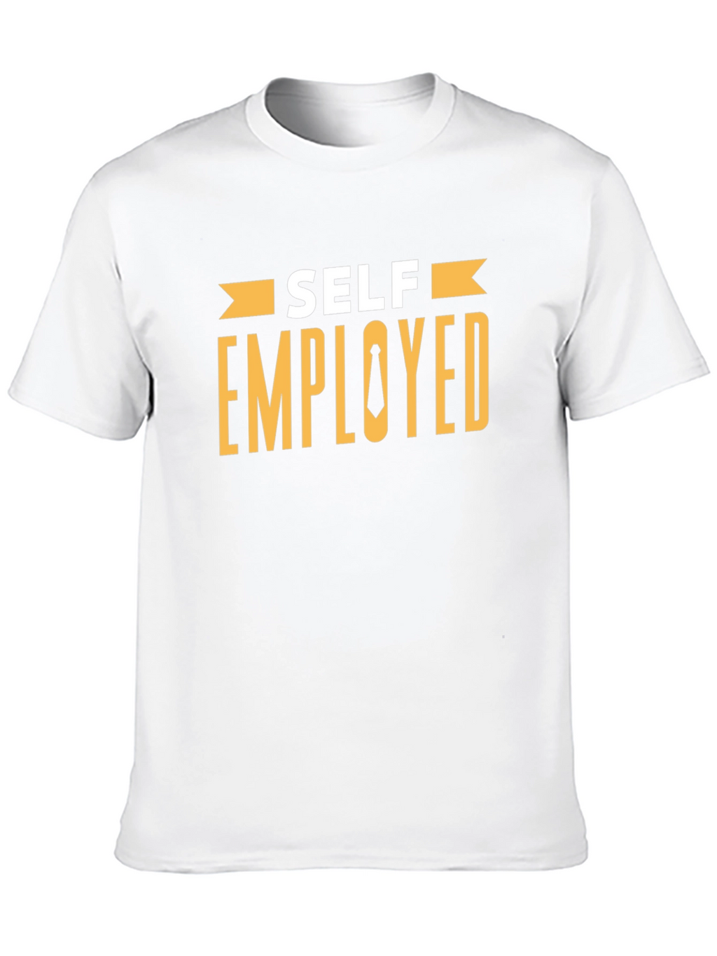 Self Employed T-Shirt - Black Cotton Blend Casual Tee