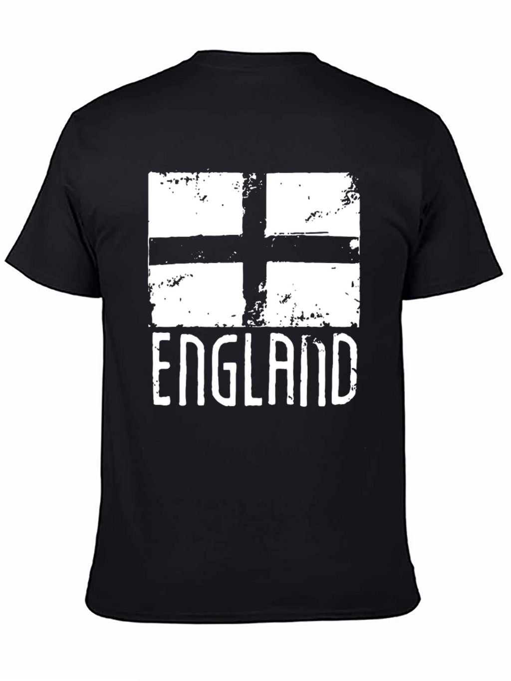 England Flag Graphic T-Shirt - Black