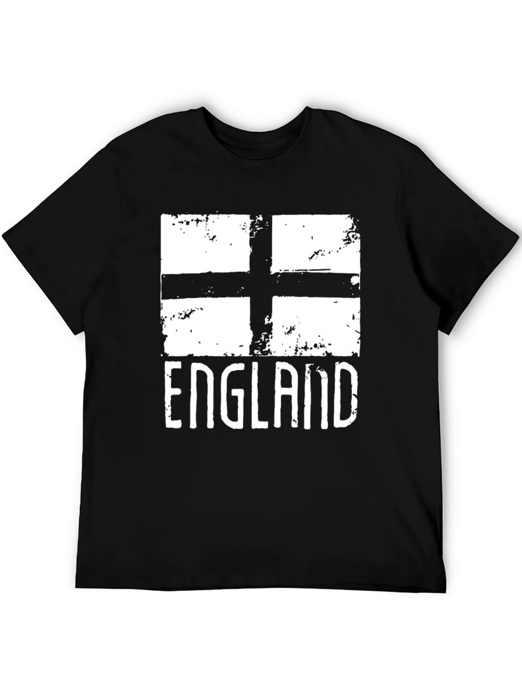 England Flag Graphic T-Shirt - Black