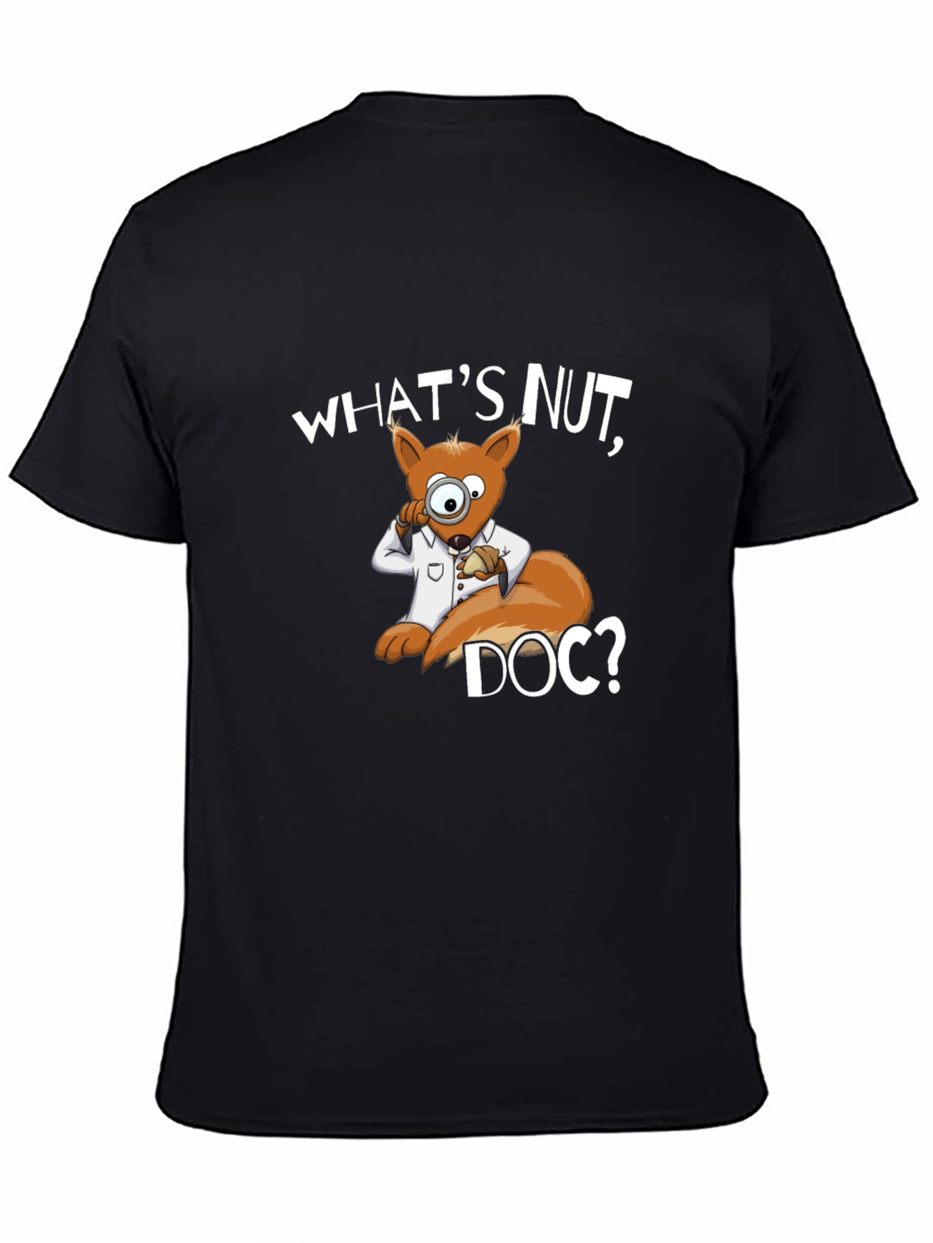 Whats Nut Doc? Cartoon Squirrel Graphic Tee