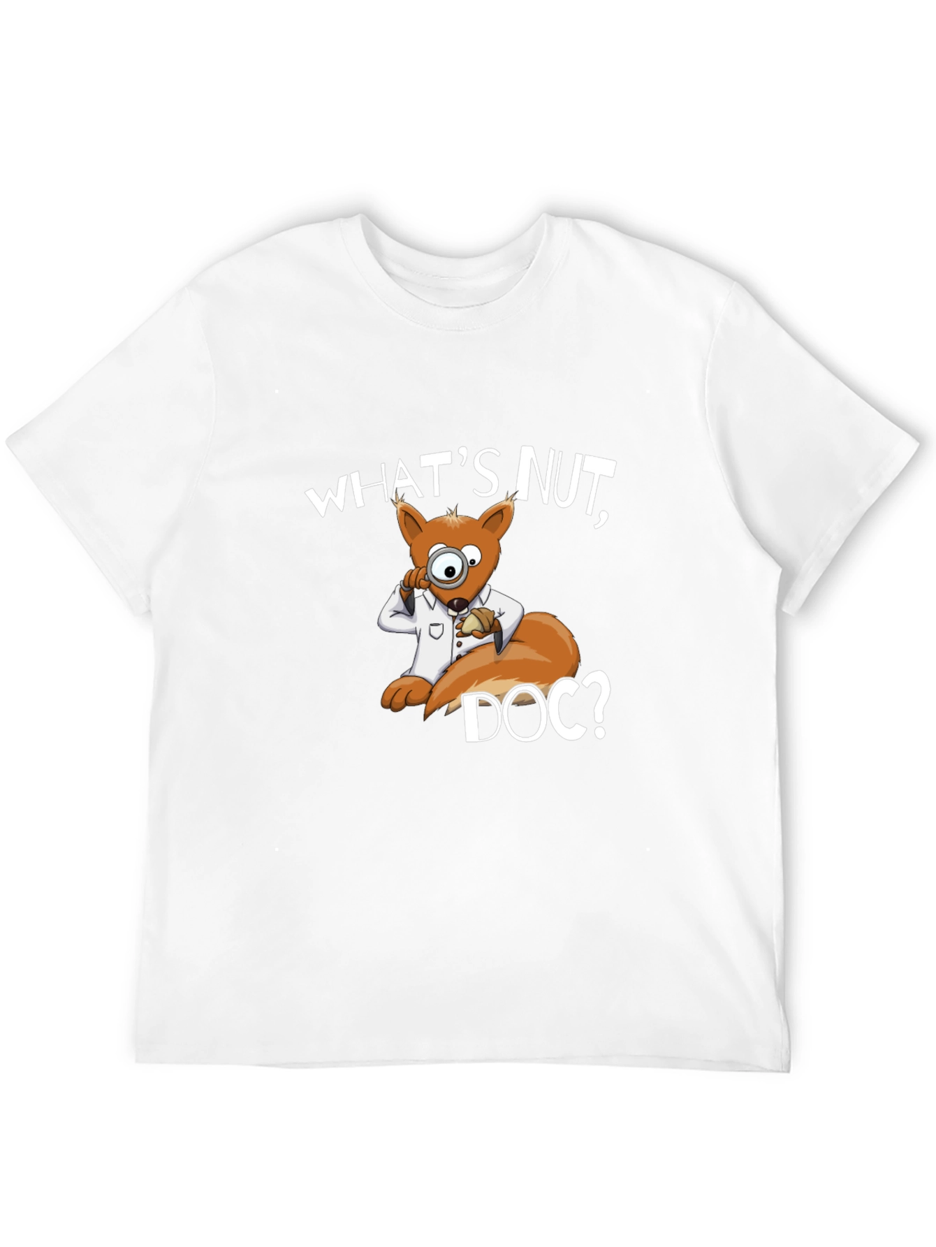 Whats Nut Doc? Cartoon Squirrel Graphic Tee