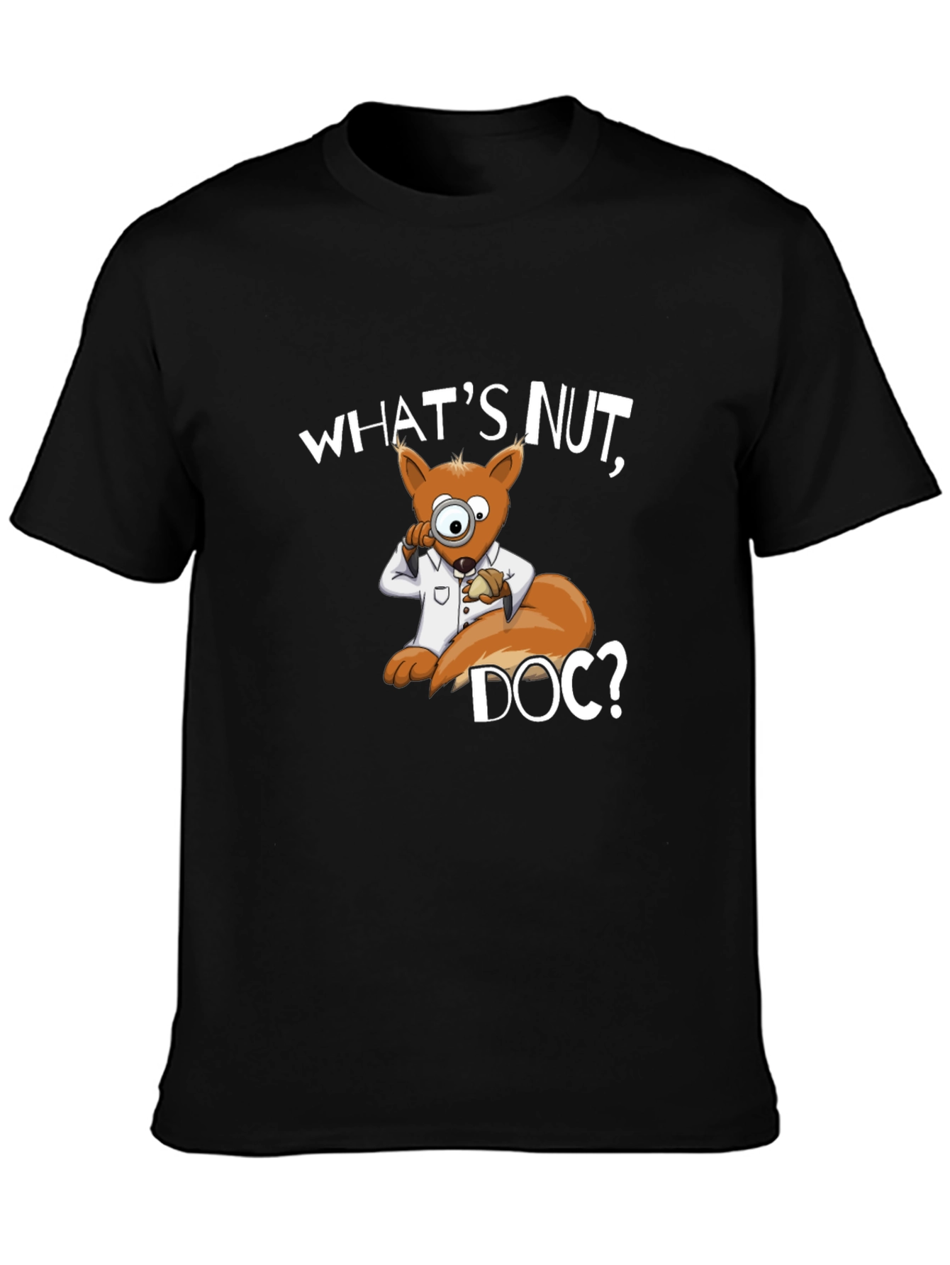 Whats Nut Doc? Cartoon Squirrel Graphic Tee