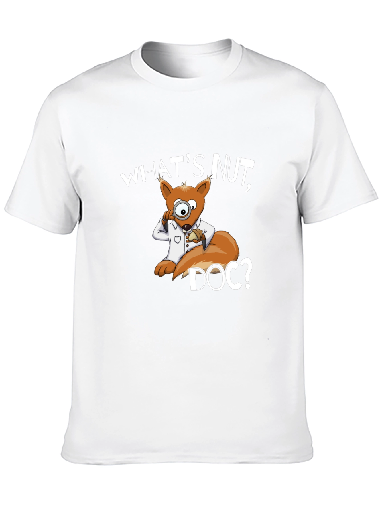 Whats Nut Doc? Cartoon Squirrel Graphic Tee