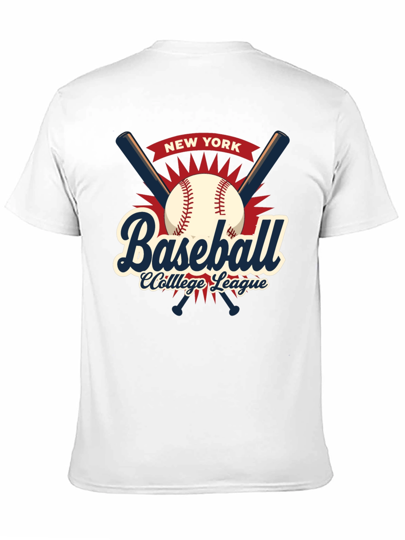New York Baseball College League T-Shirt