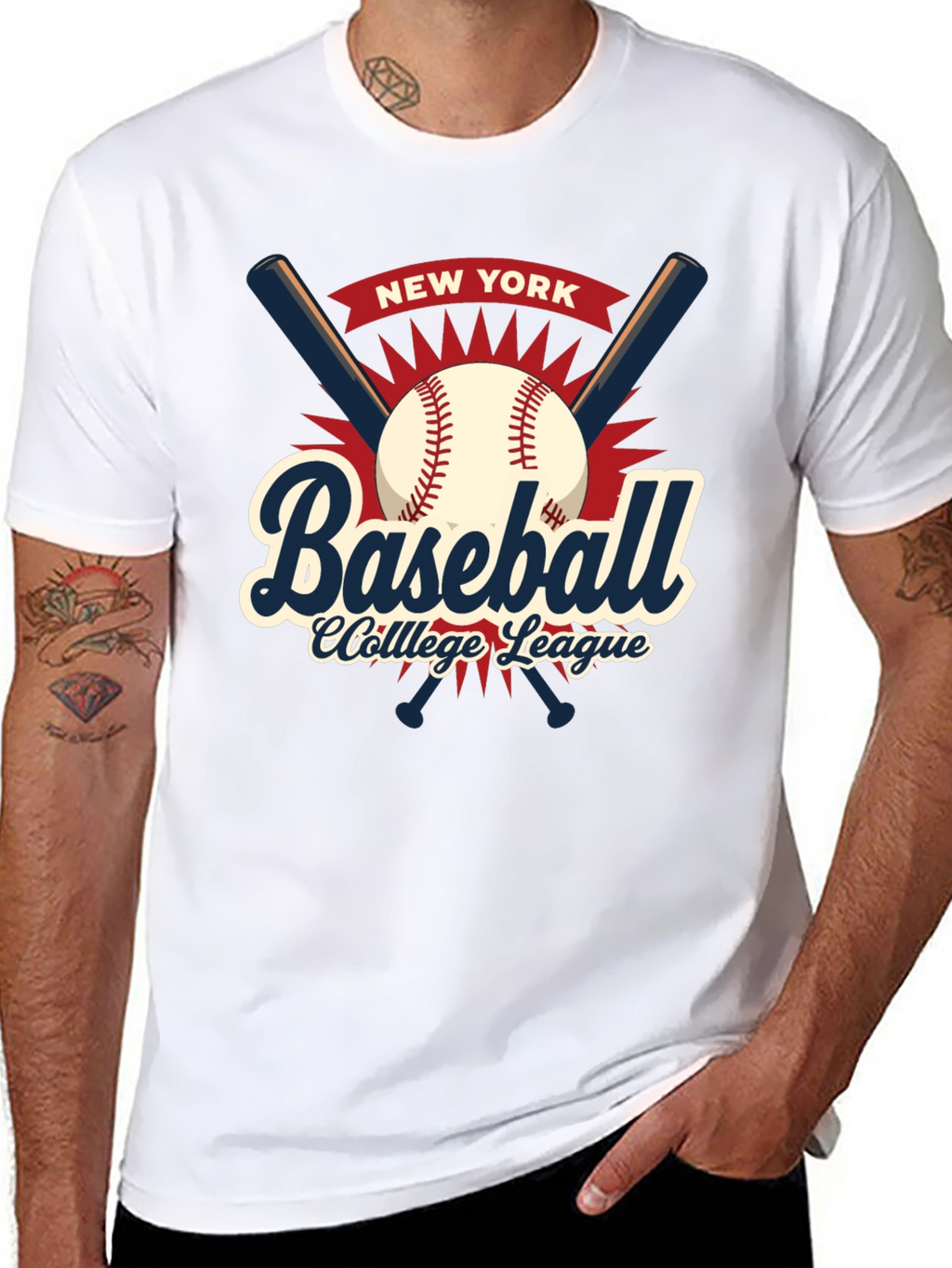 New York Baseball College League T-Shirt