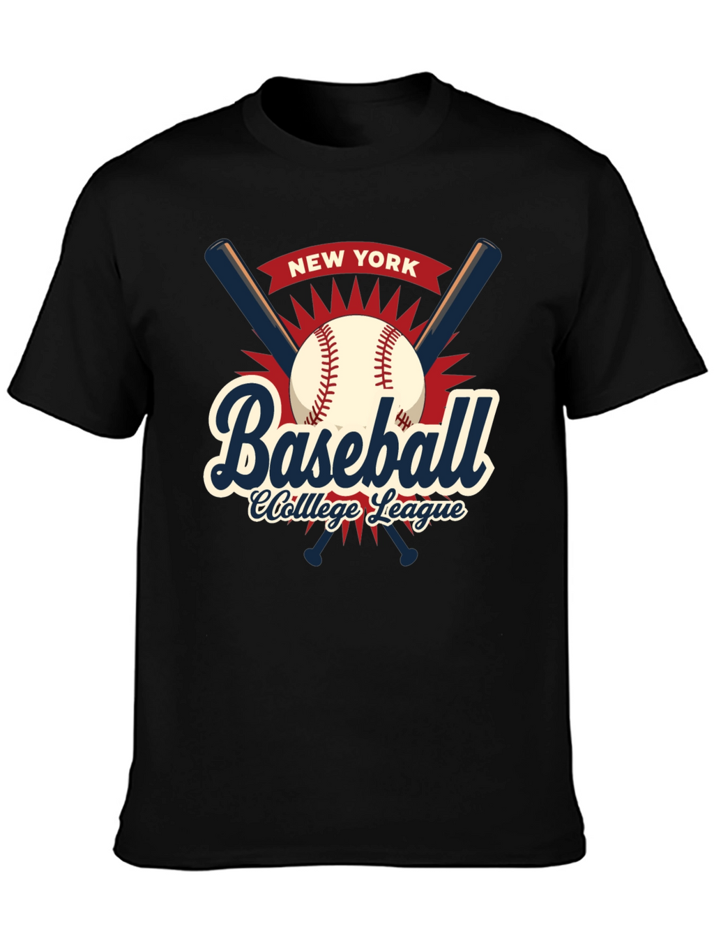 New York Baseball College League T-Shirt
