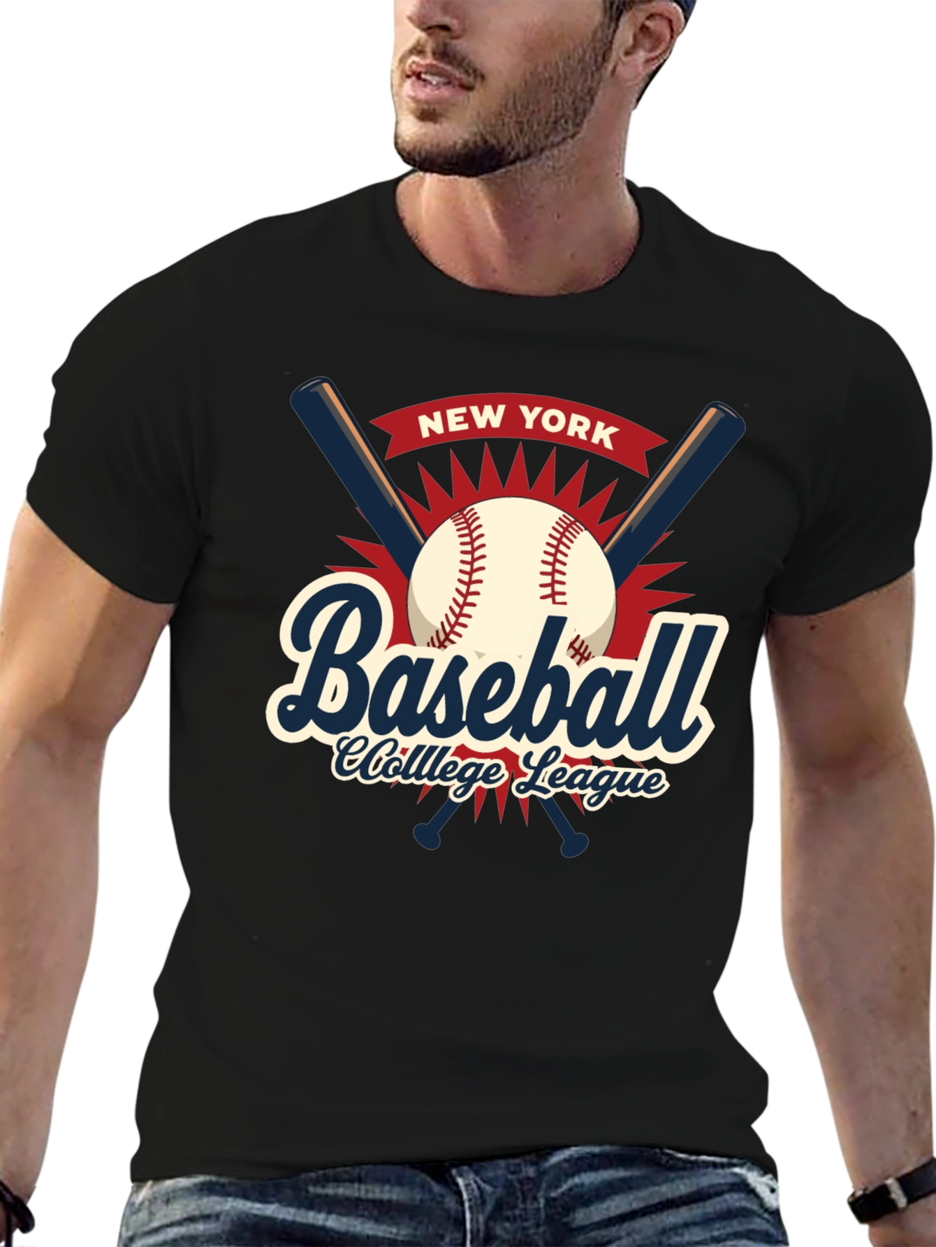 New York Baseball College League T-Shirt
