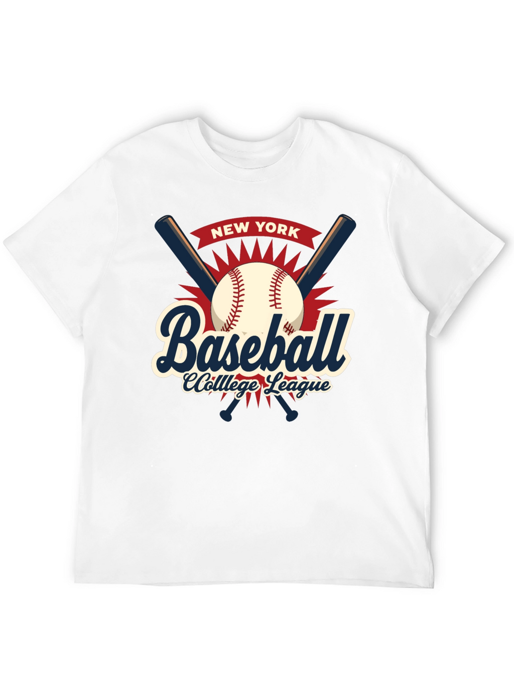 New York Baseball College League T-Shirt