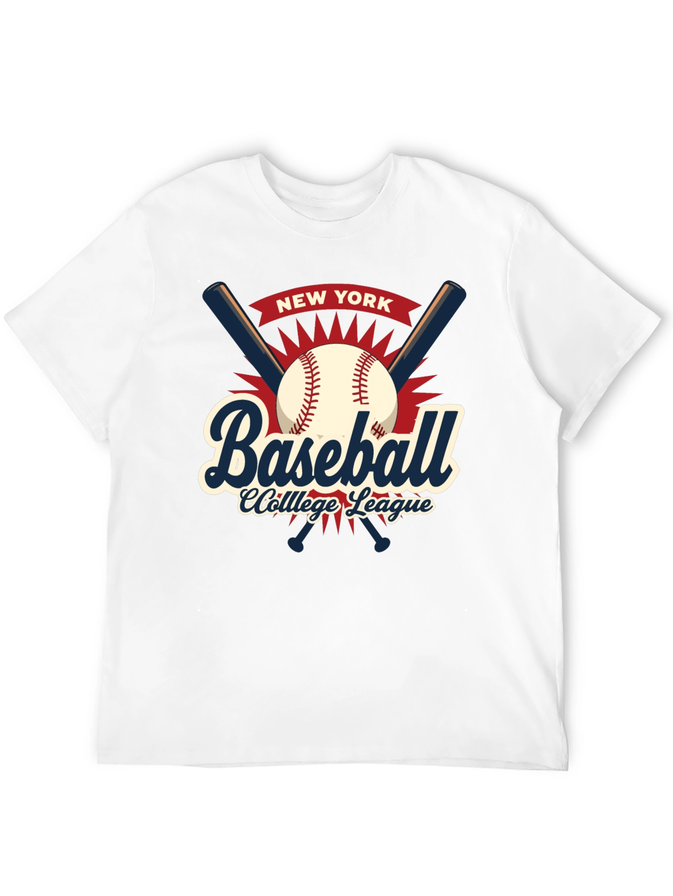 New York Baseball College League T-Shirt