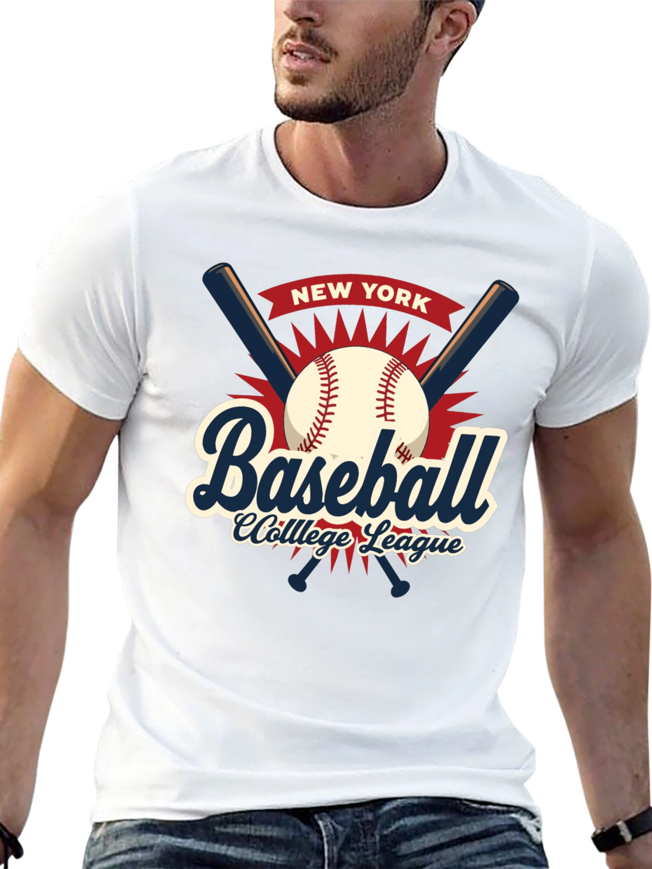 New York Baseball College League T-Shirt