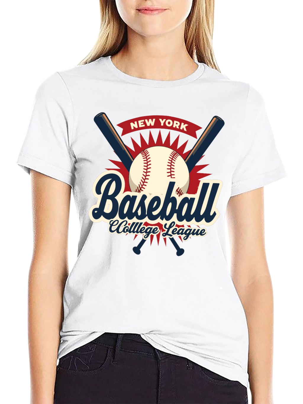 New York Baseball College League T-Shirt