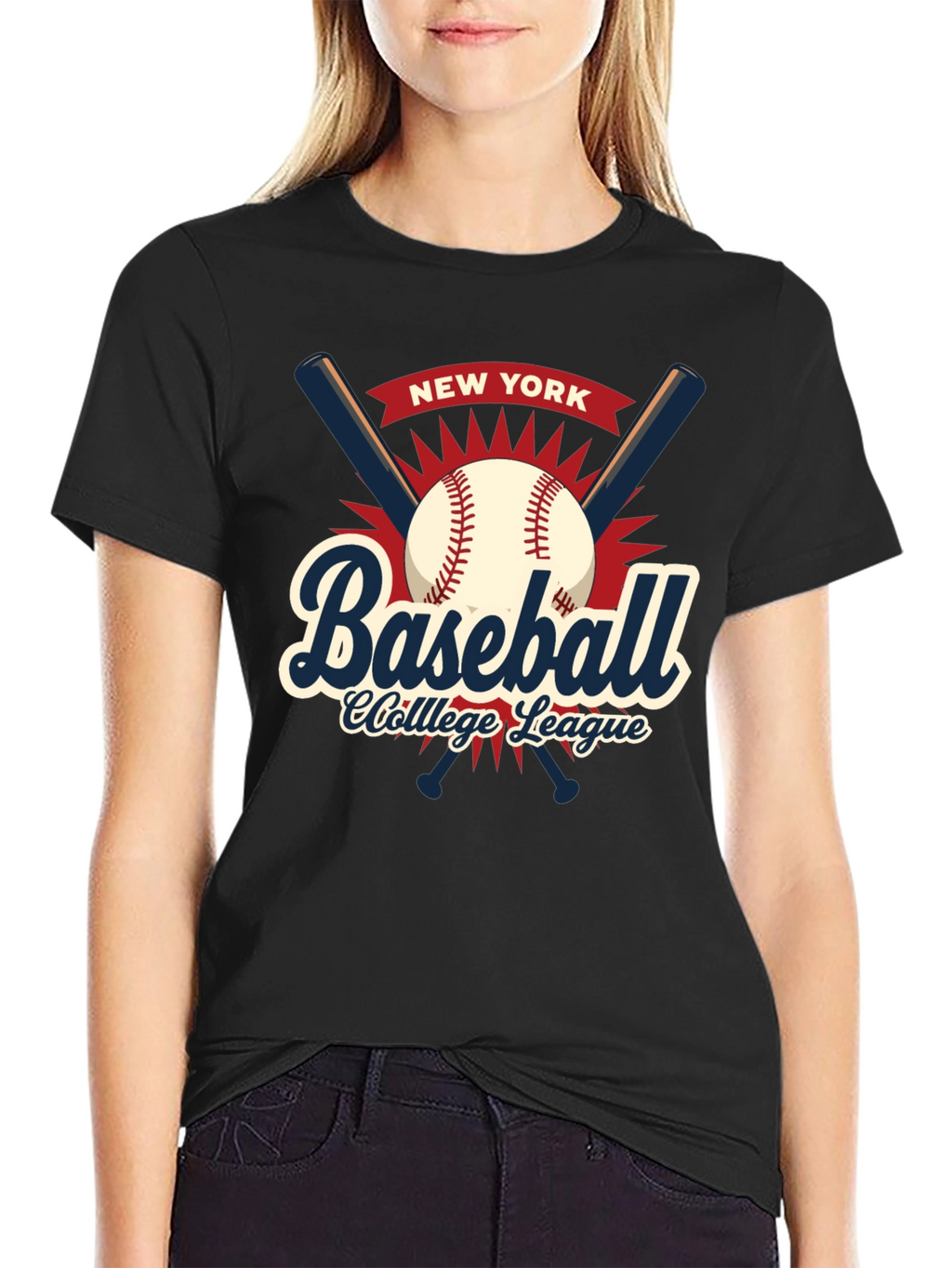 New York Baseball College League T-Shirt