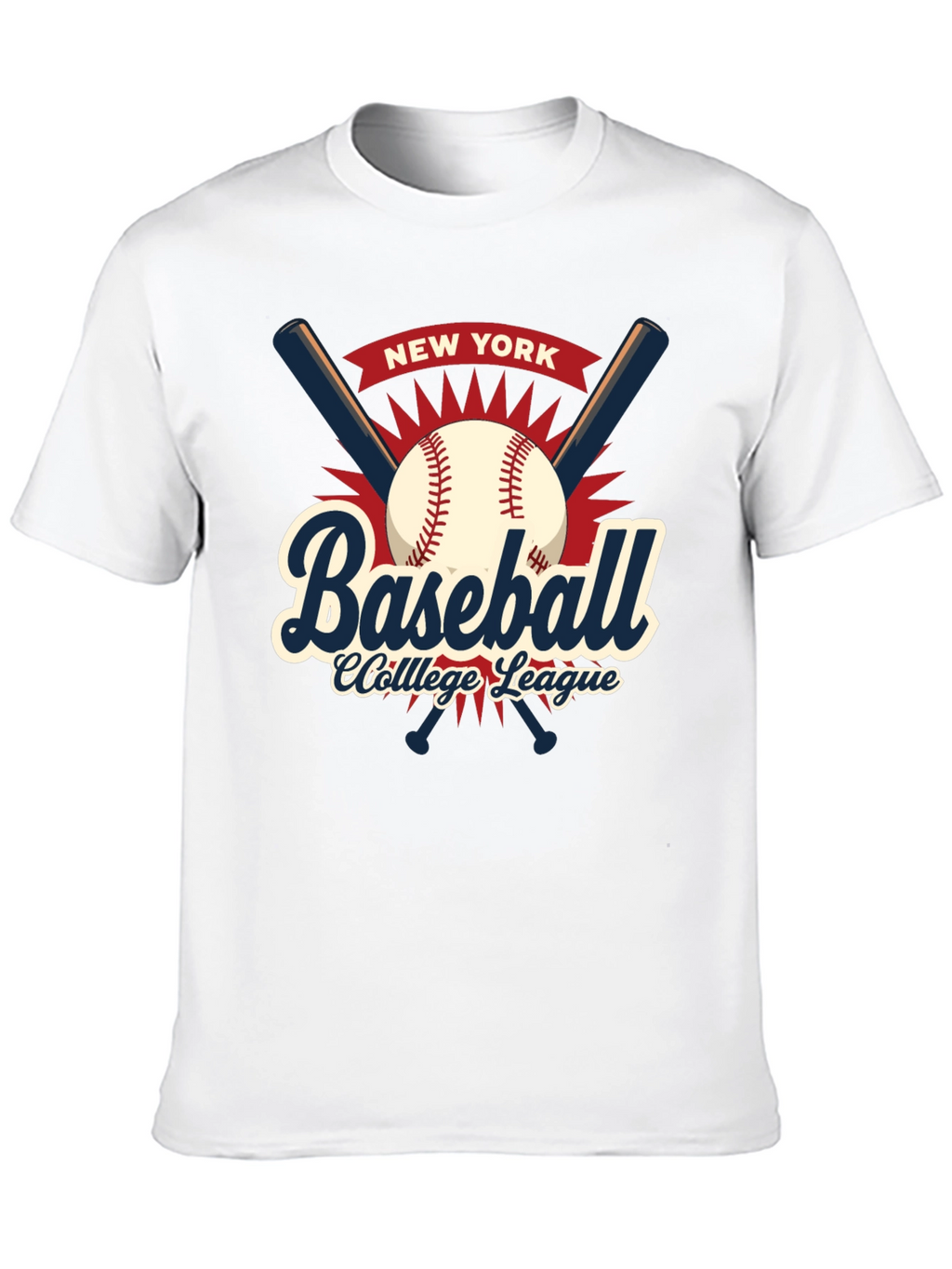 New York Baseball College League T-Shirt