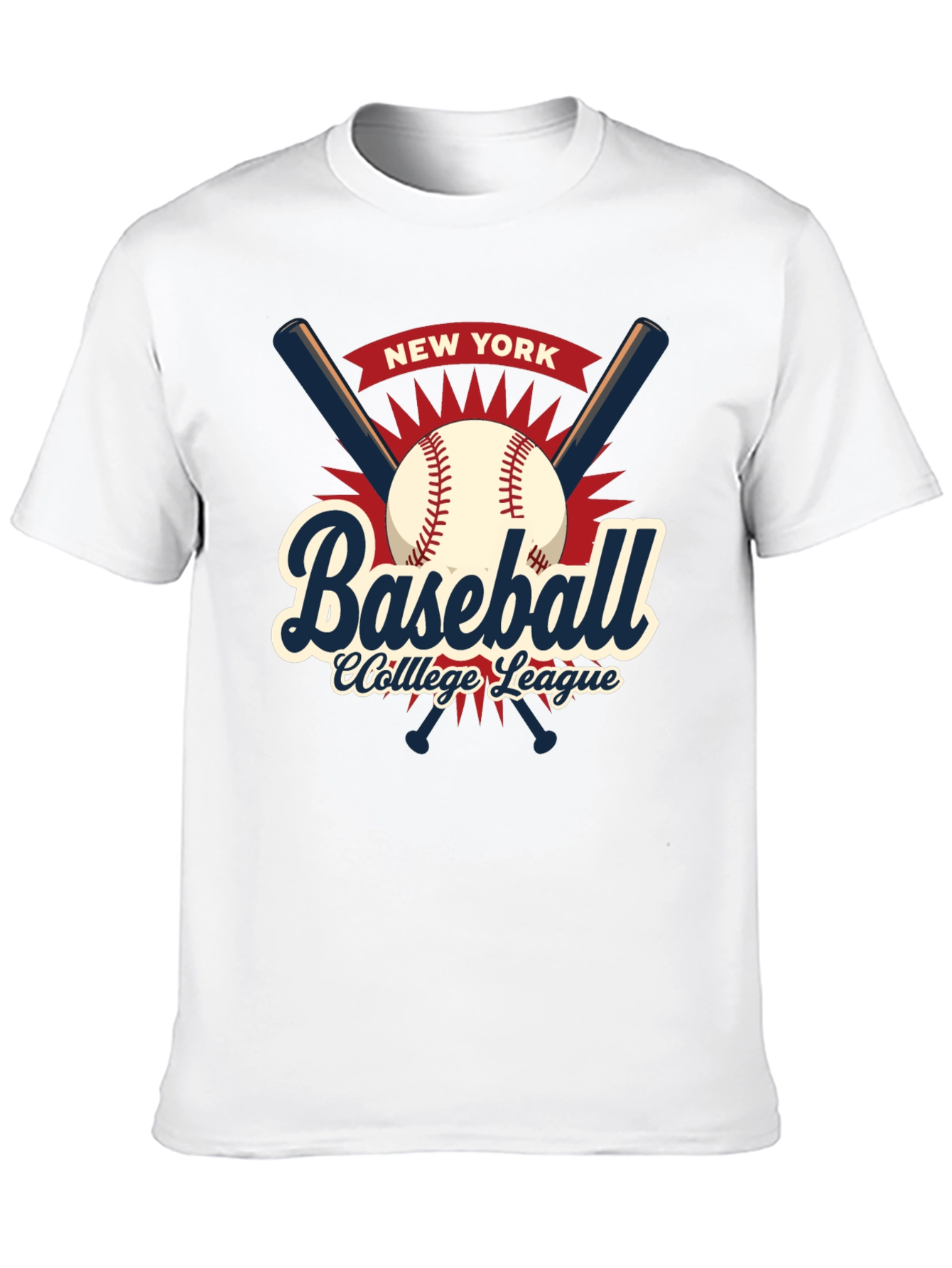 New York Baseball College League T-Shirt