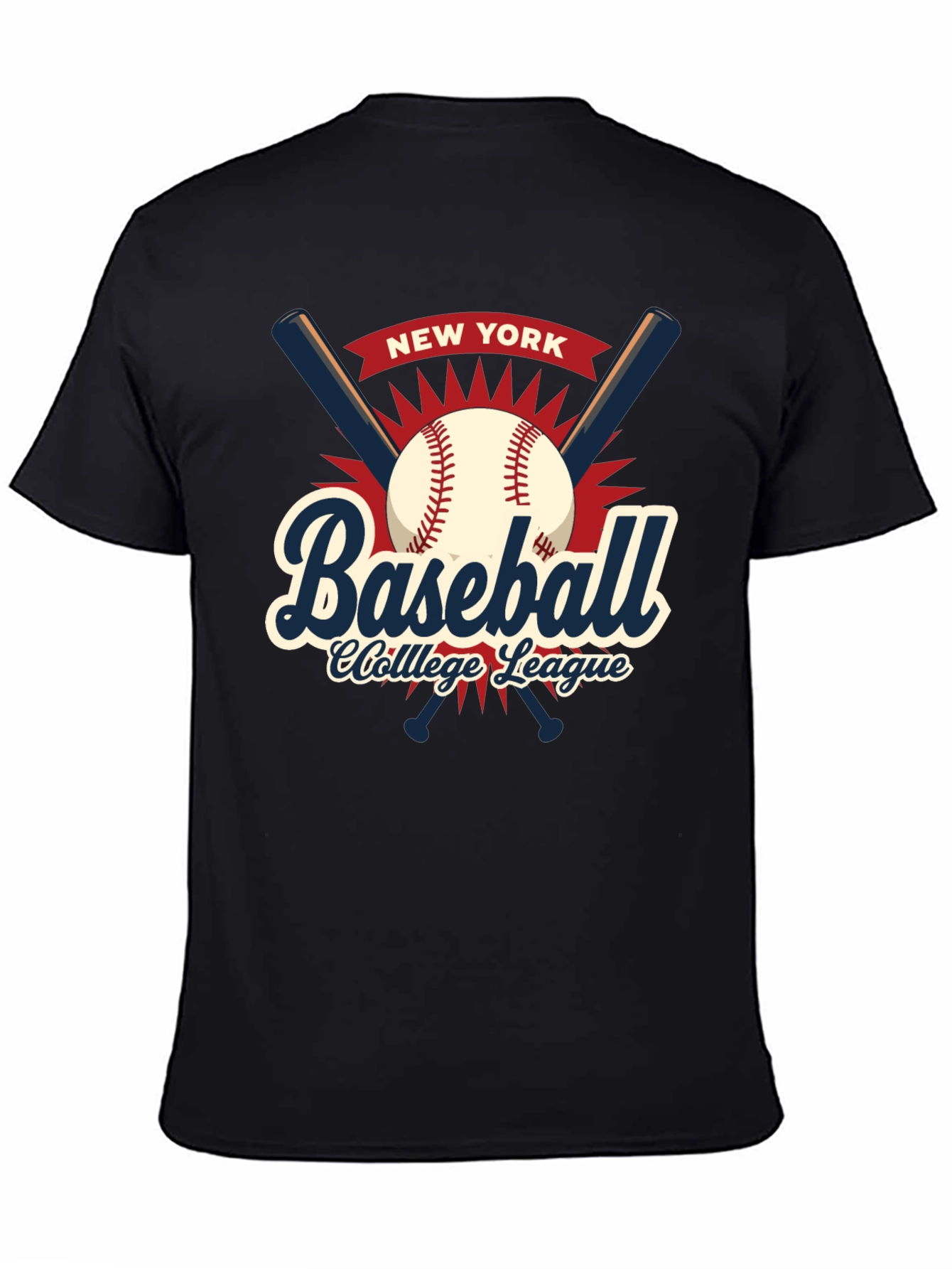 New York Baseball College League T-Shirt