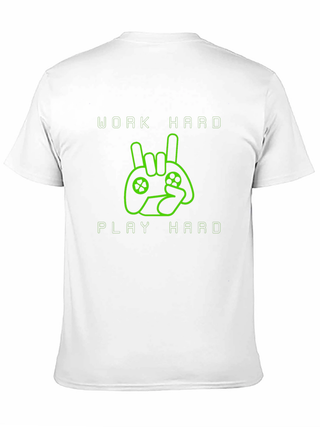Work Hard Play Hard Gamer T-Shirt - Black