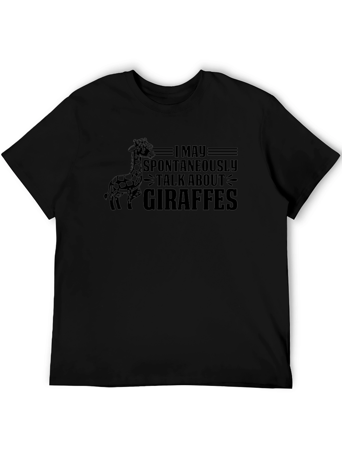Giraffe Lover T-Shirt Spontaneous Talk Tee
