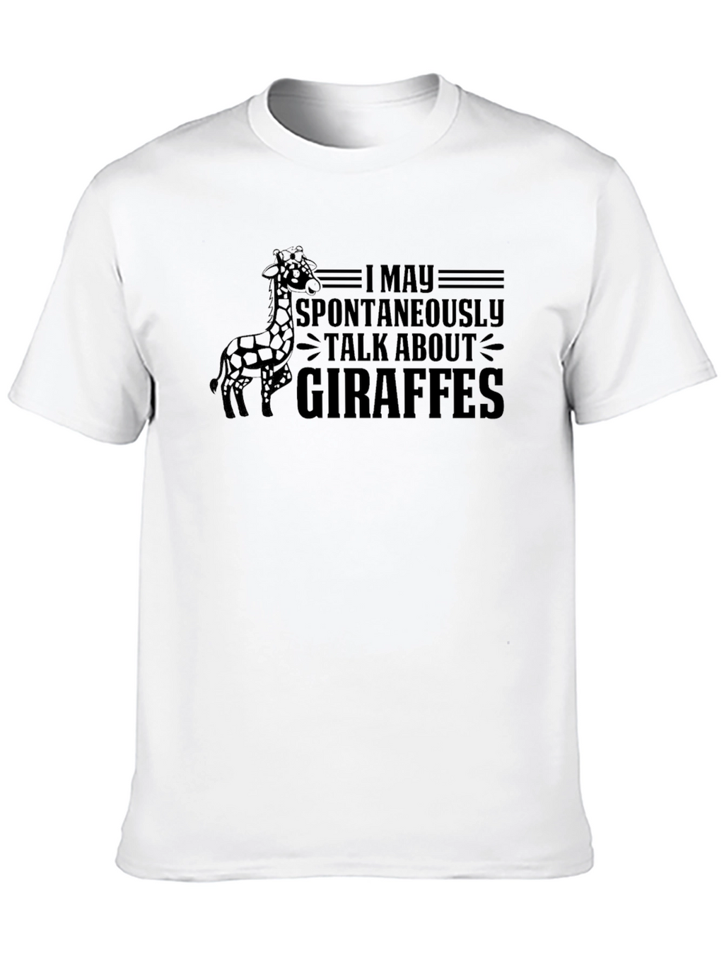 Giraffe Lover T-Shirt Spontaneous Talk Tee