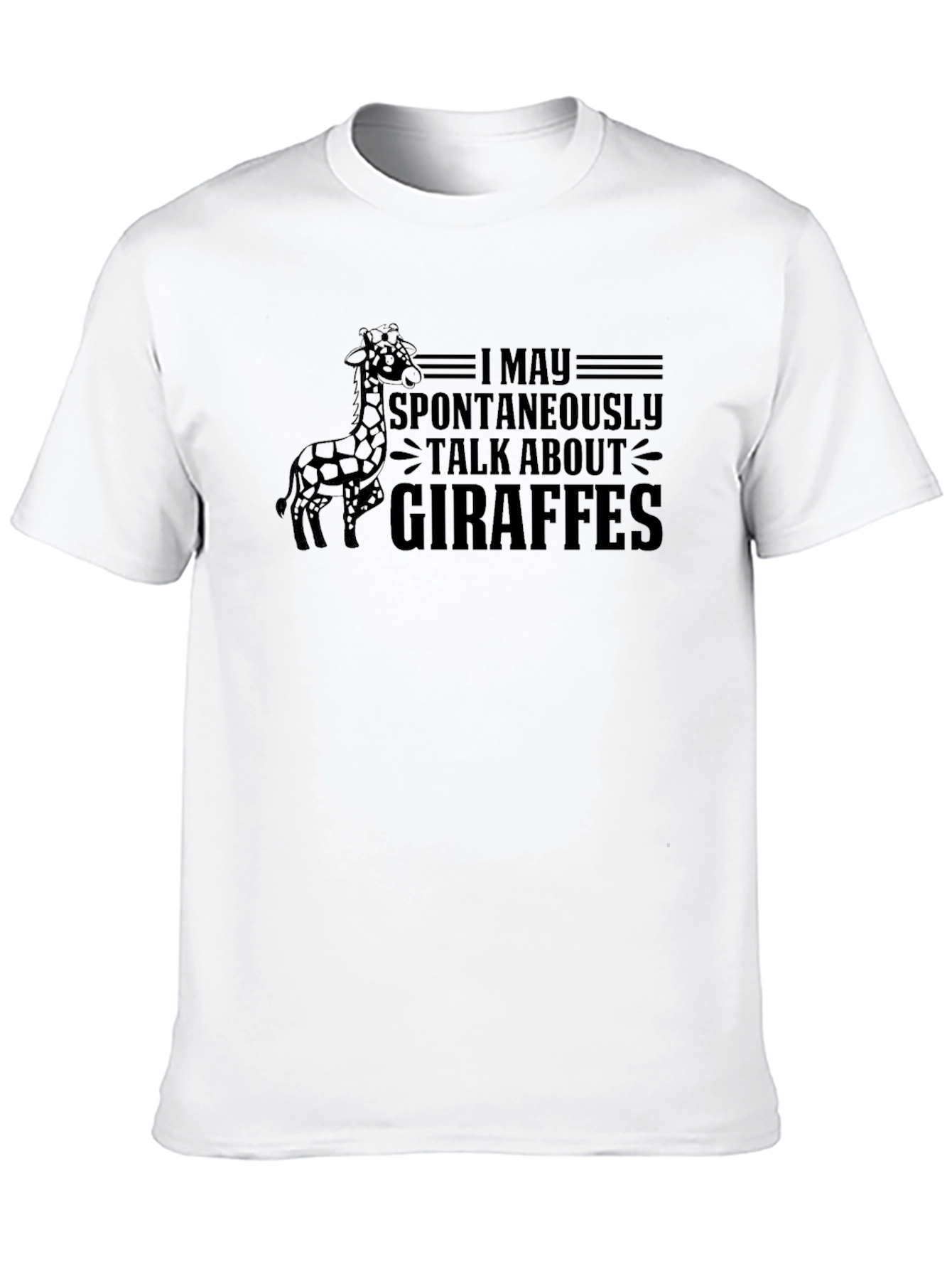 Giraffe Lover T-Shirt Spontaneous Talk Tee