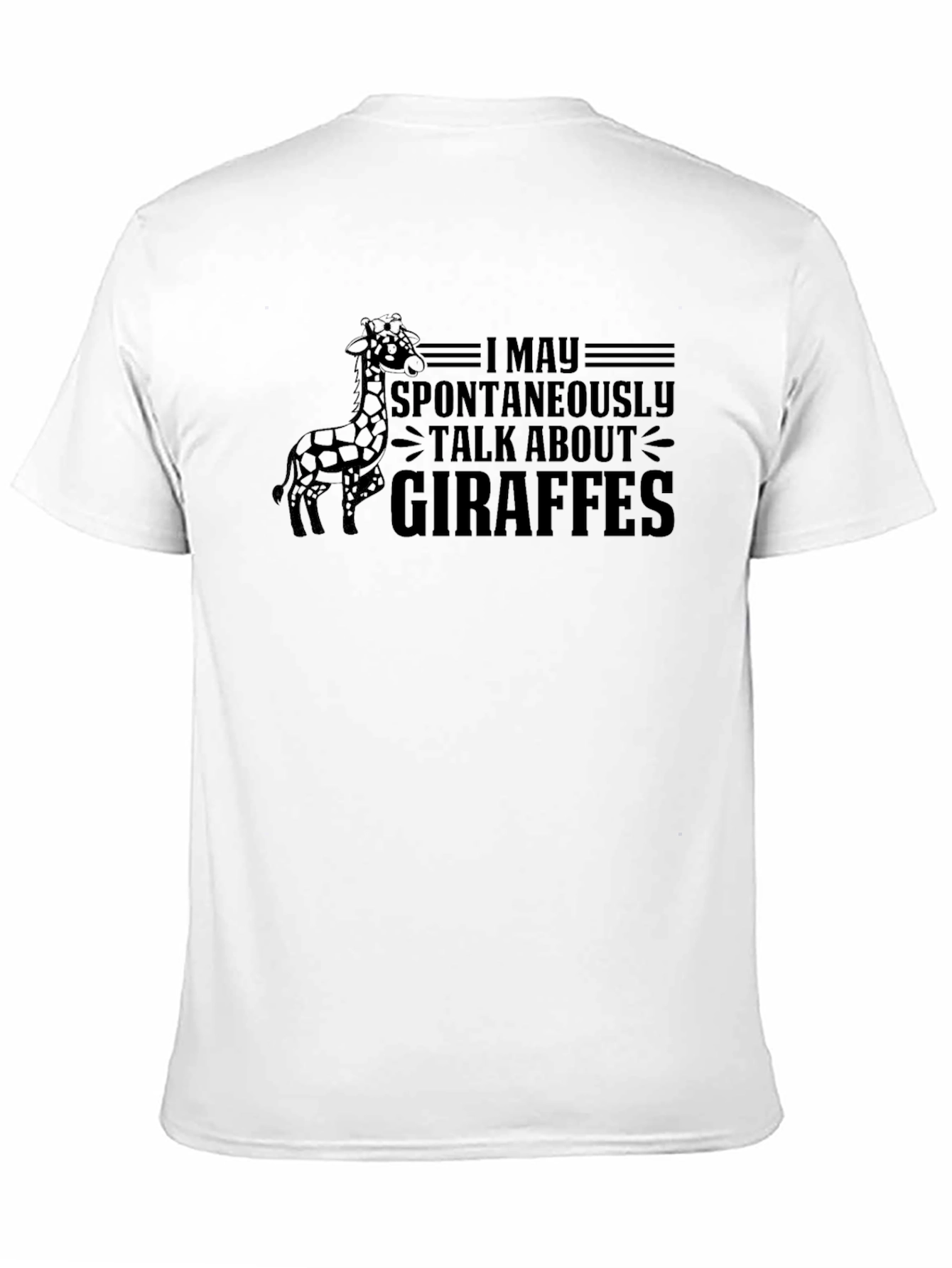 Giraffe Lover T-Shirt Spontaneous Talk Tee