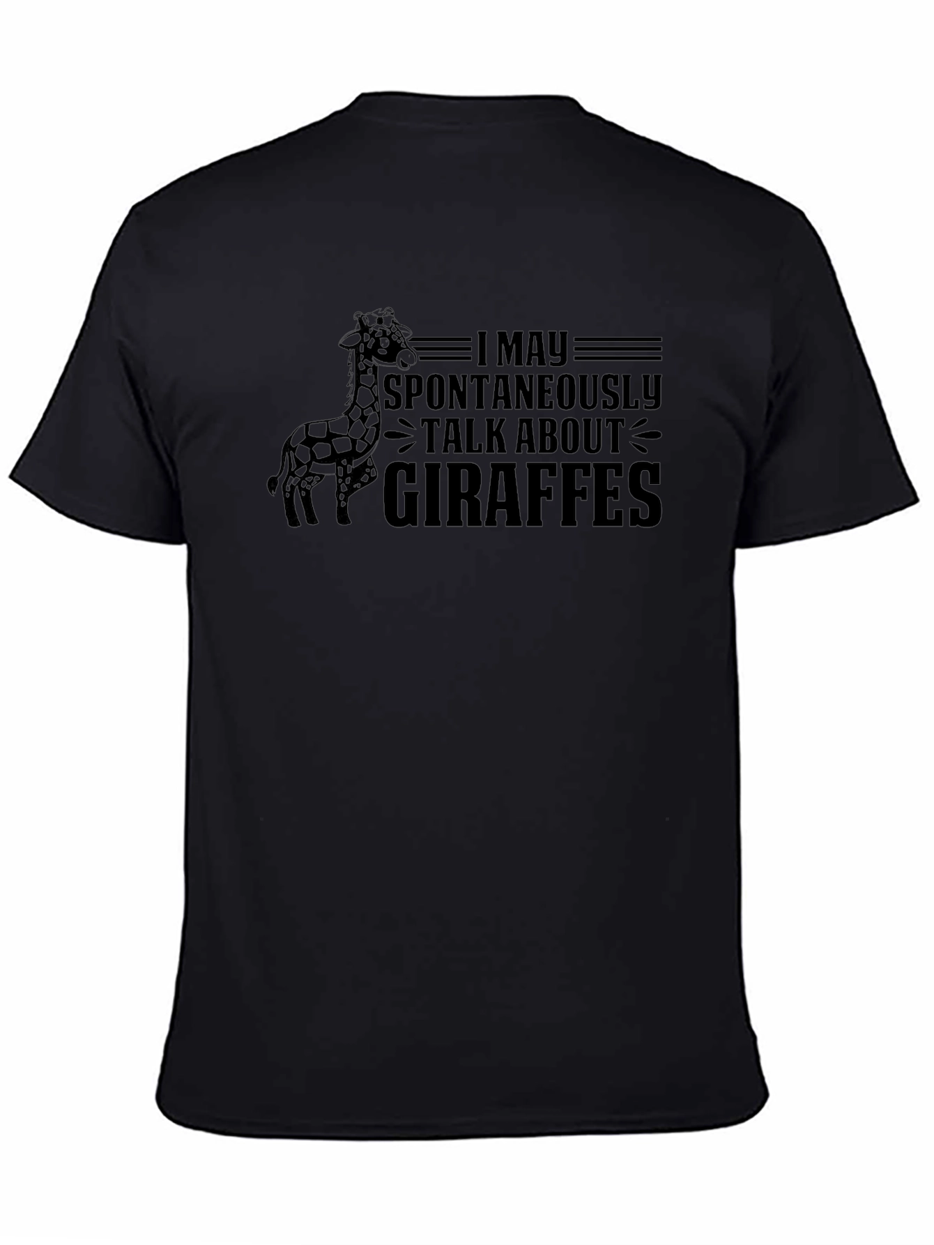 Giraffe Lover T-Shirt Spontaneous Talk Tee
