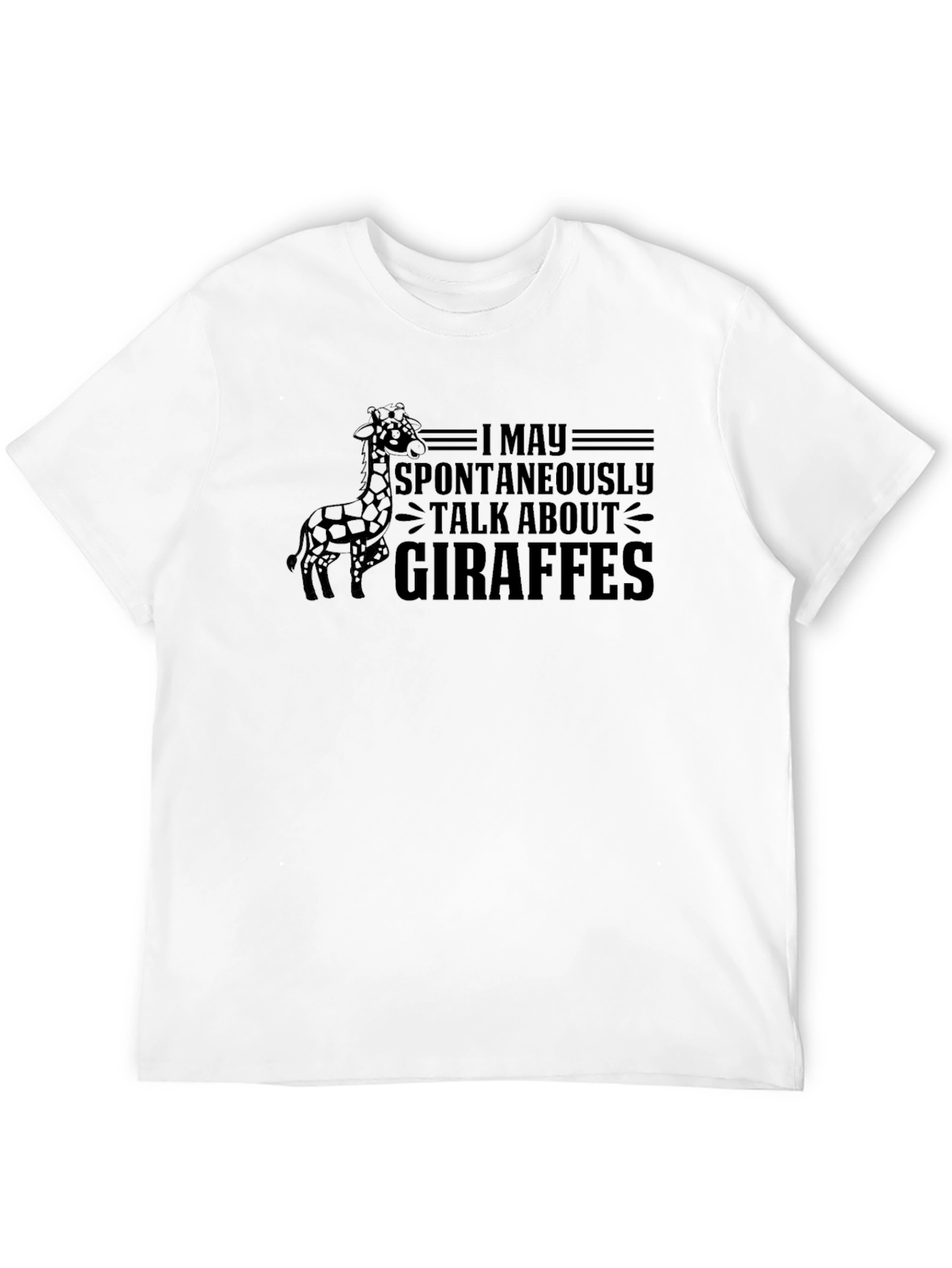 Giraffe Lover T-Shirt Spontaneous Talk Tee