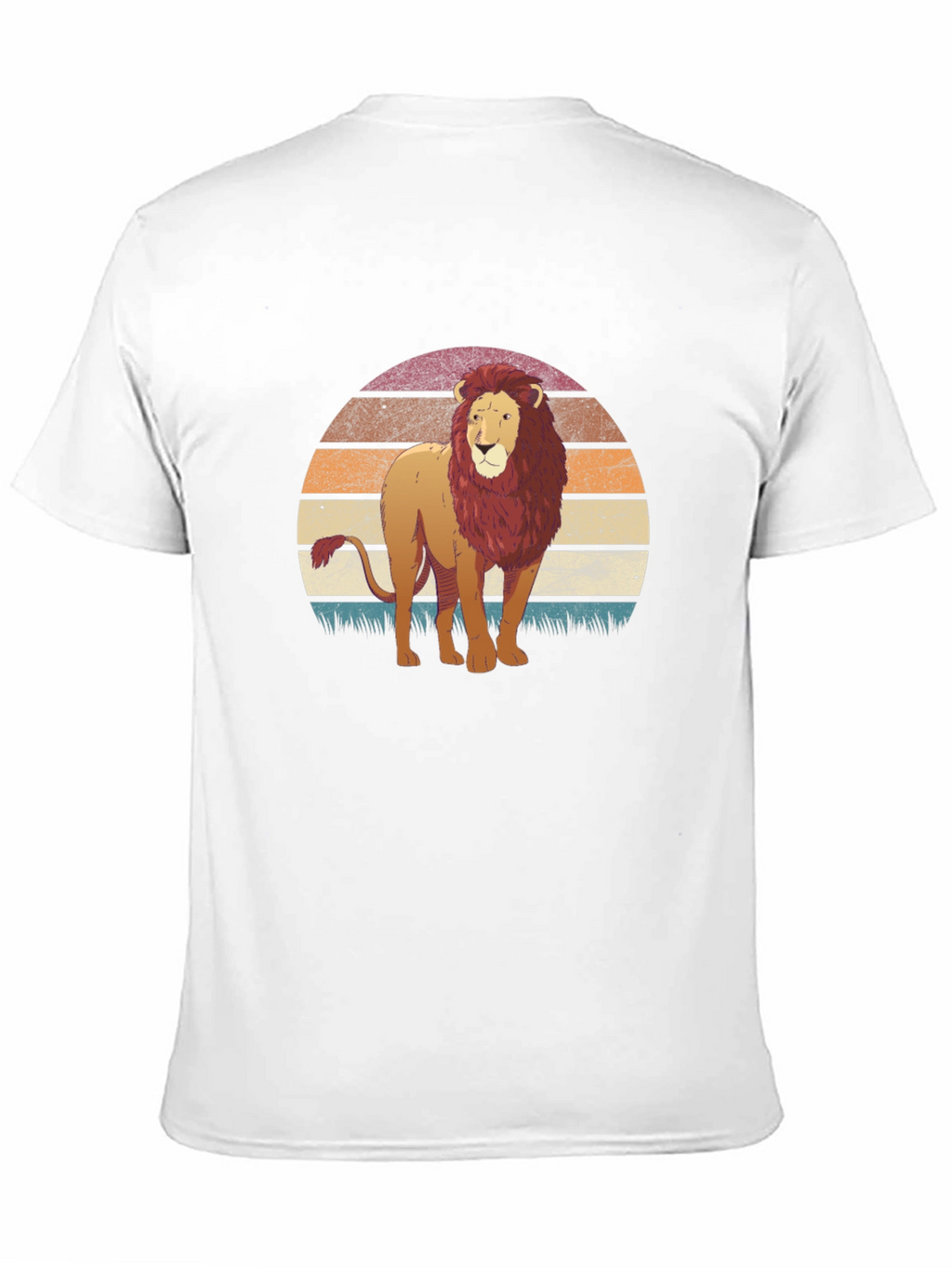 Lion Sunset Graphic T-Shirt
