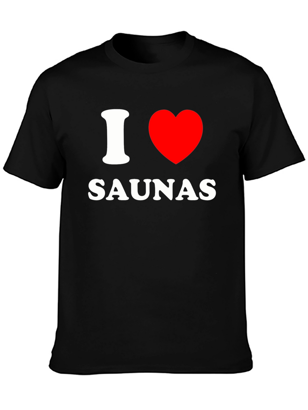 I Heart Saunas Black T-Shirt