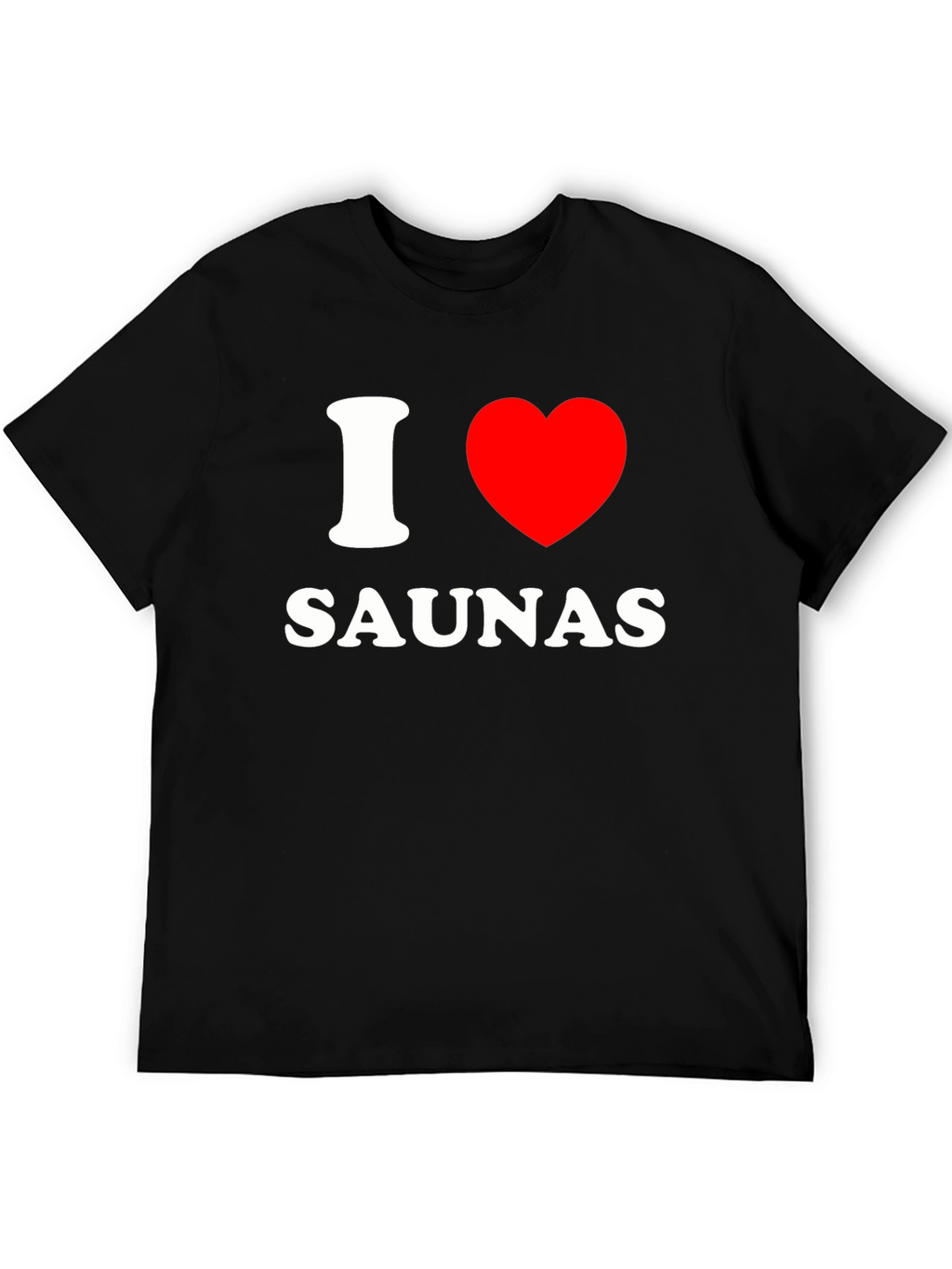 I Heart Saunas Black T-Shirt