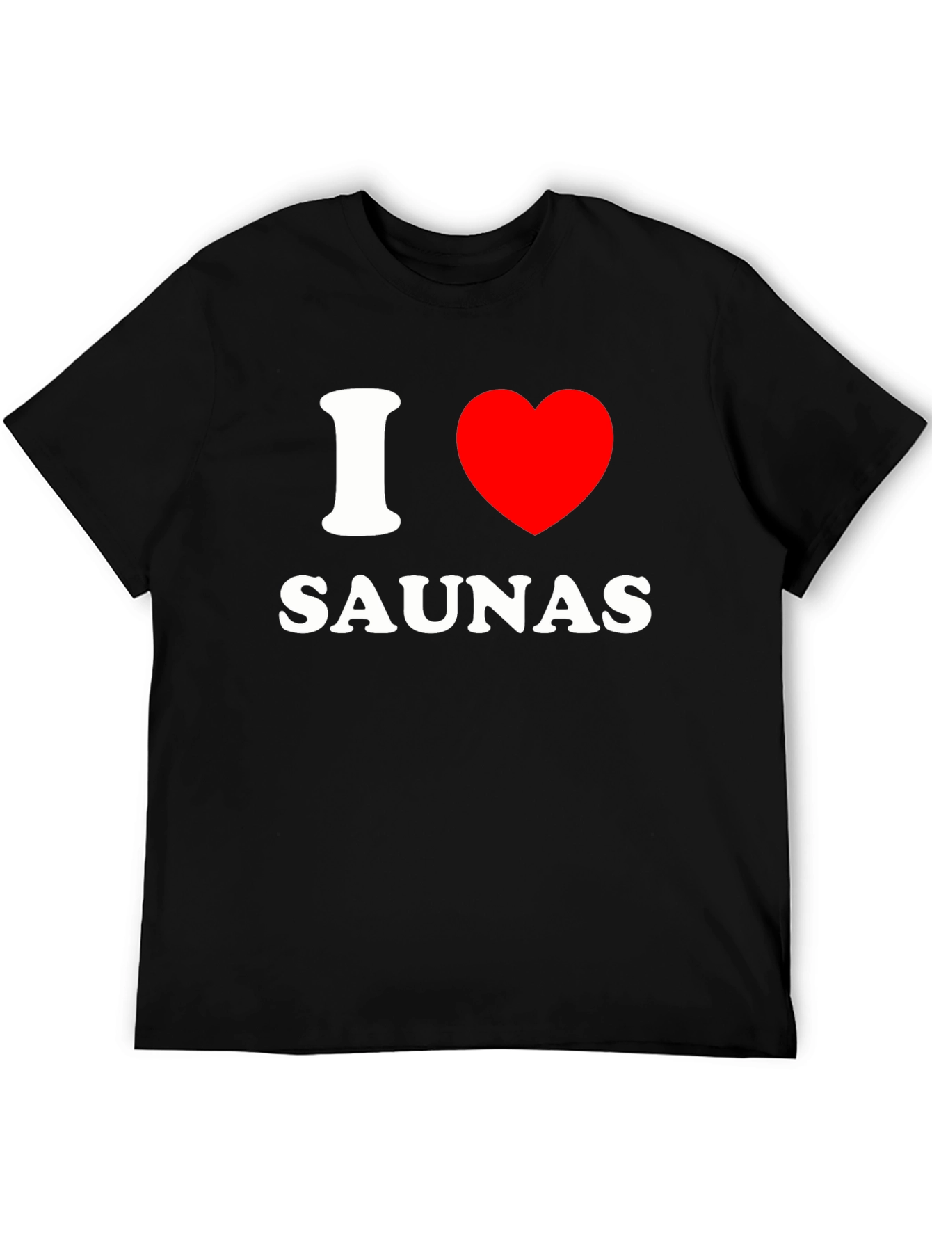 I Heart Saunas Black T-Shirt